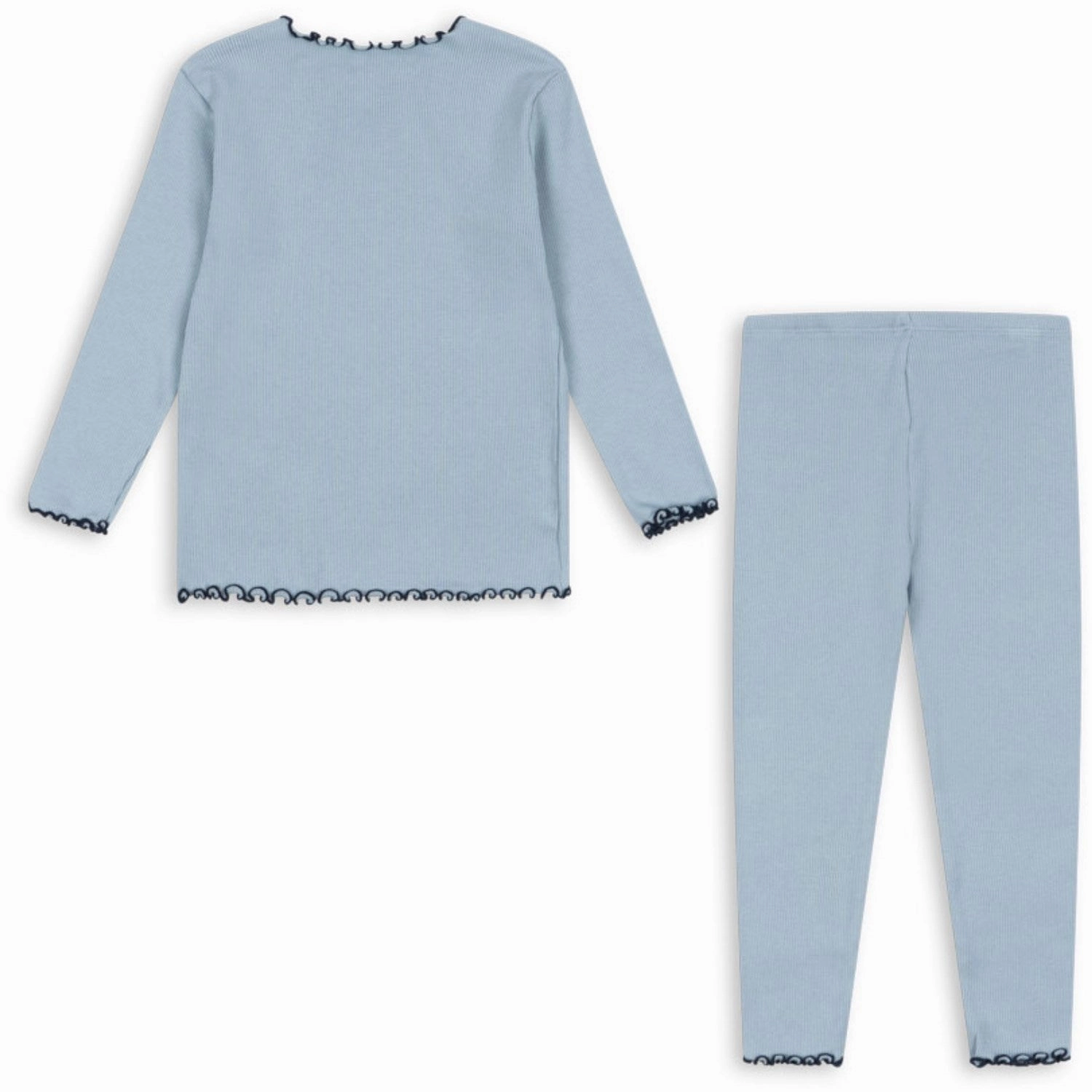 Konges Sl?jd Blue Fog Rivi Rib Set Ocs Geometric Design Winter Fashion