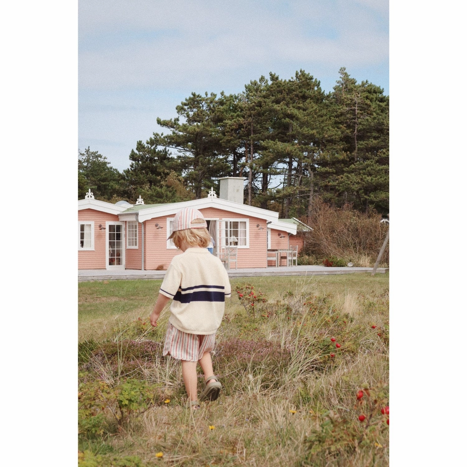 Monochrome Palette Konges Sl?jd Blue Stripe Hai Knit Shirt