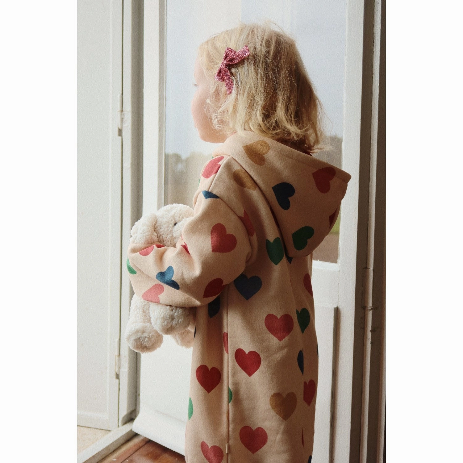 Konges Sl?jd Bon Coeur Color?? Lou Hoodie Dress Ocs Silky Drape Layering Comfort