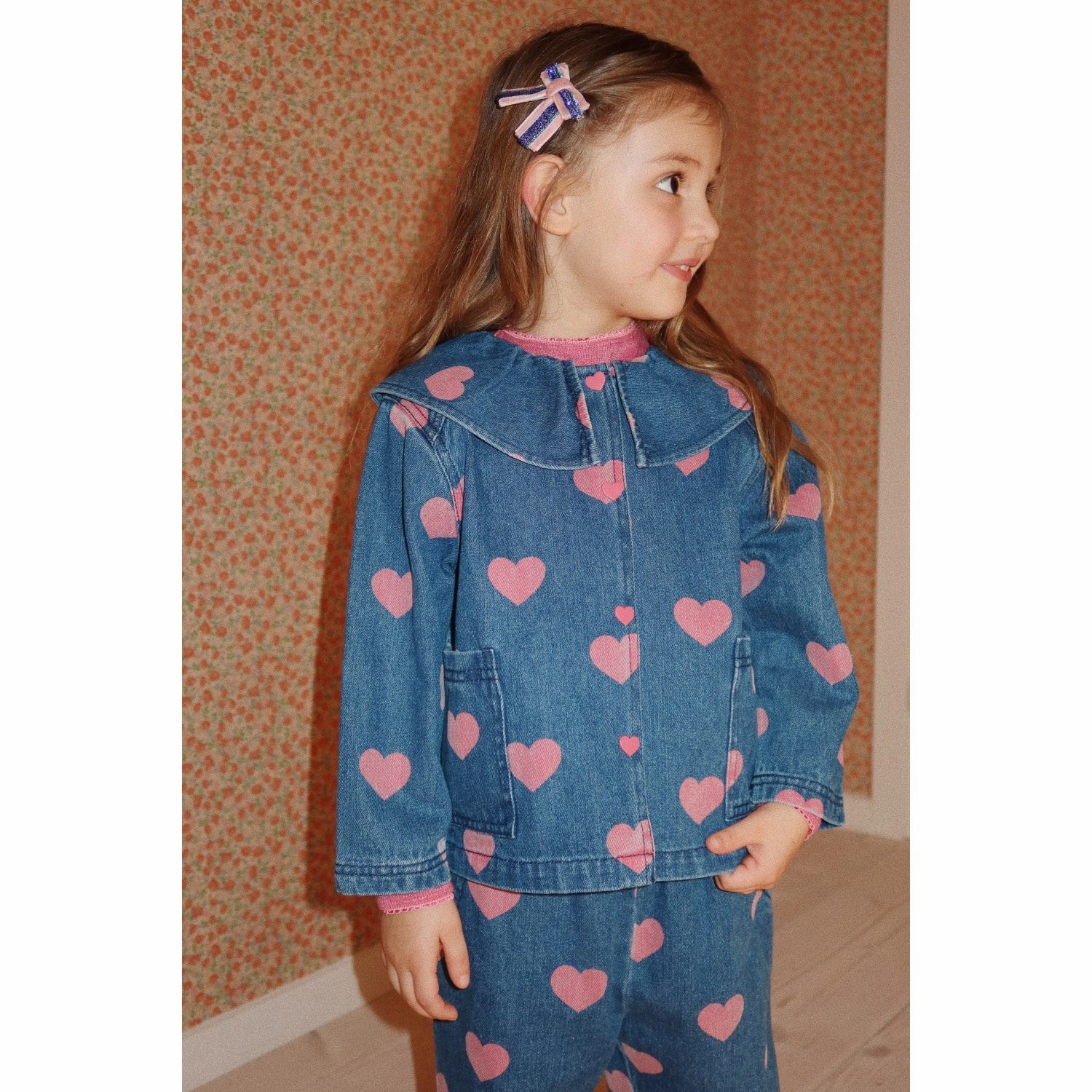 Konges Sl?jd Bon Coeur Pink Magot Denim Shirt Gots Durable Quality Wardrobe Staple