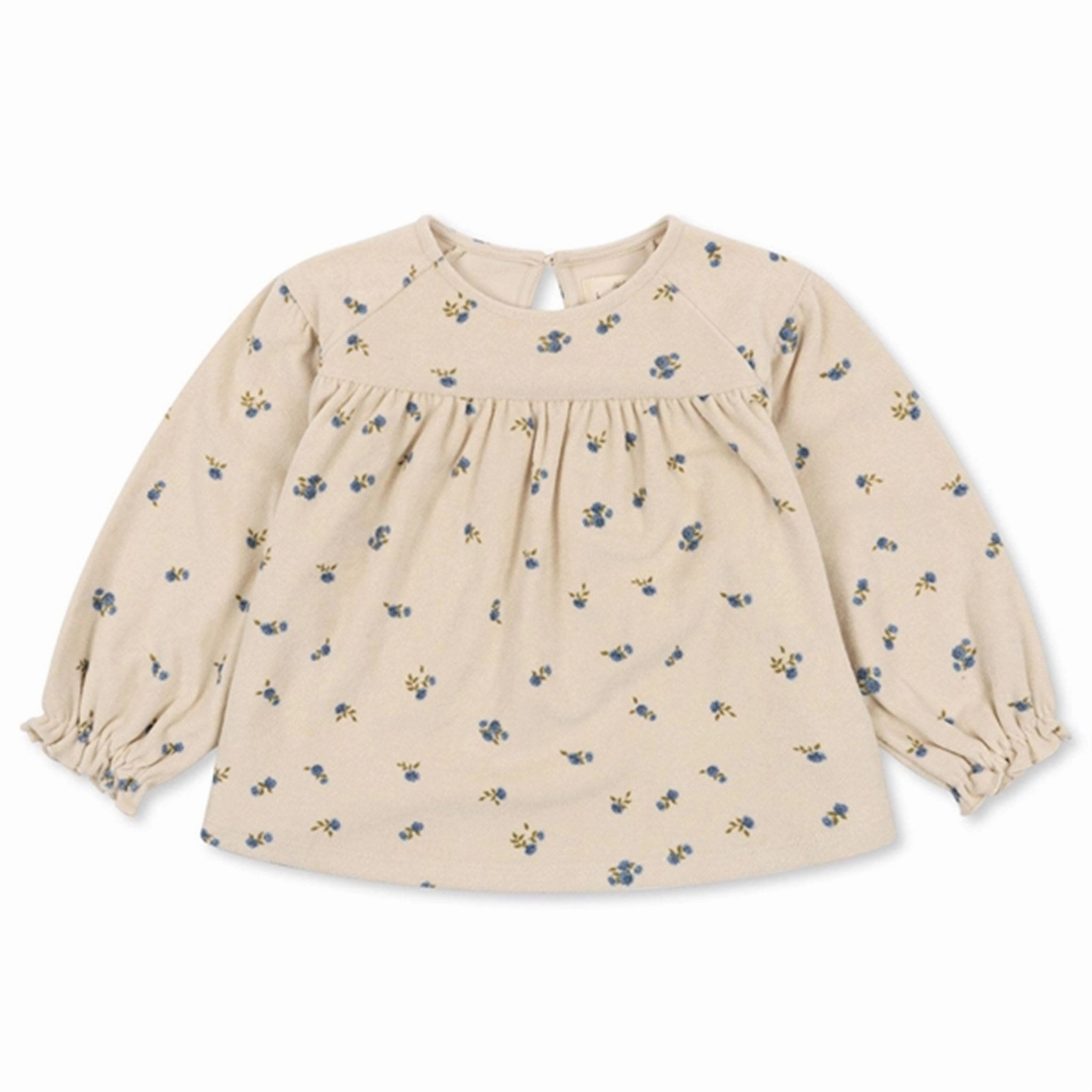 Unisex Design Pocket Detail Konges Sl?jd Bonderose Blue Itty Blouse