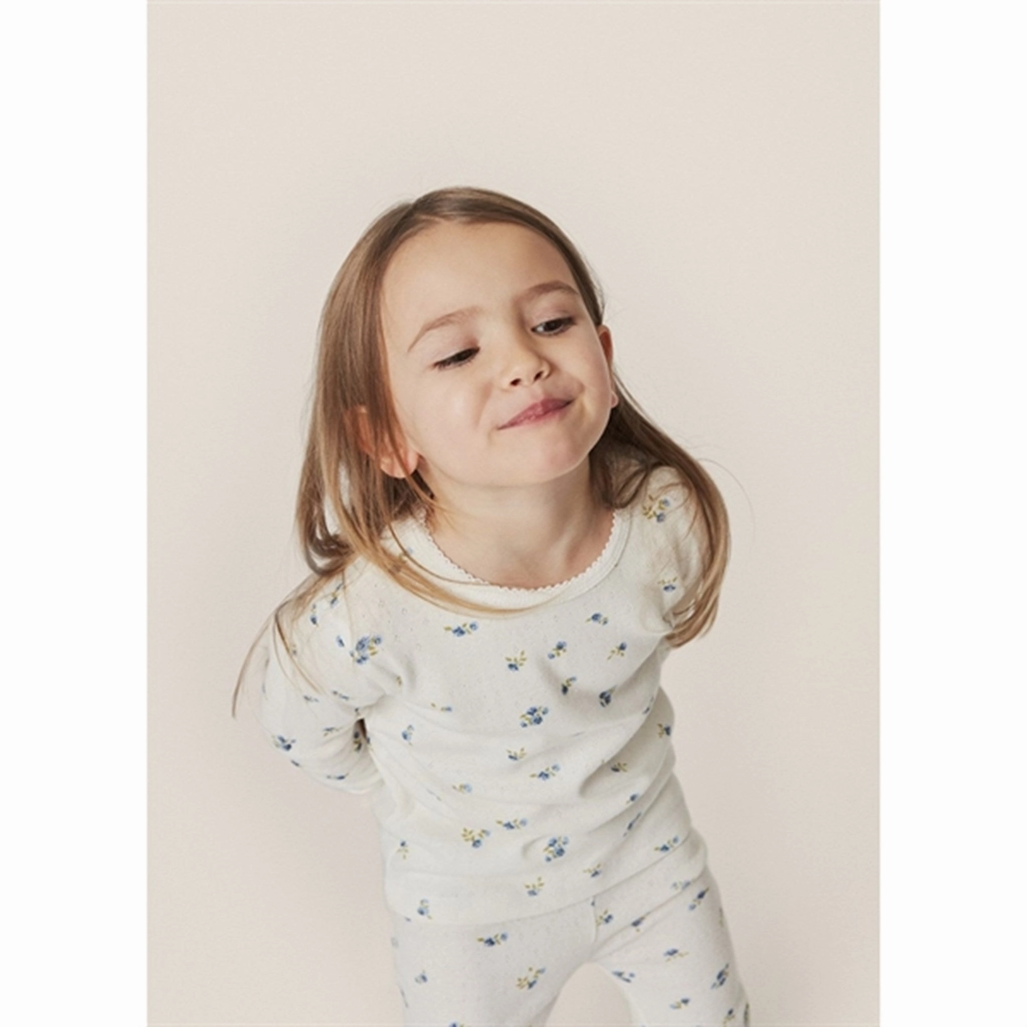 Konges Sl?jd Bonderose Blue Minnie Blouse Eco Dye Technique