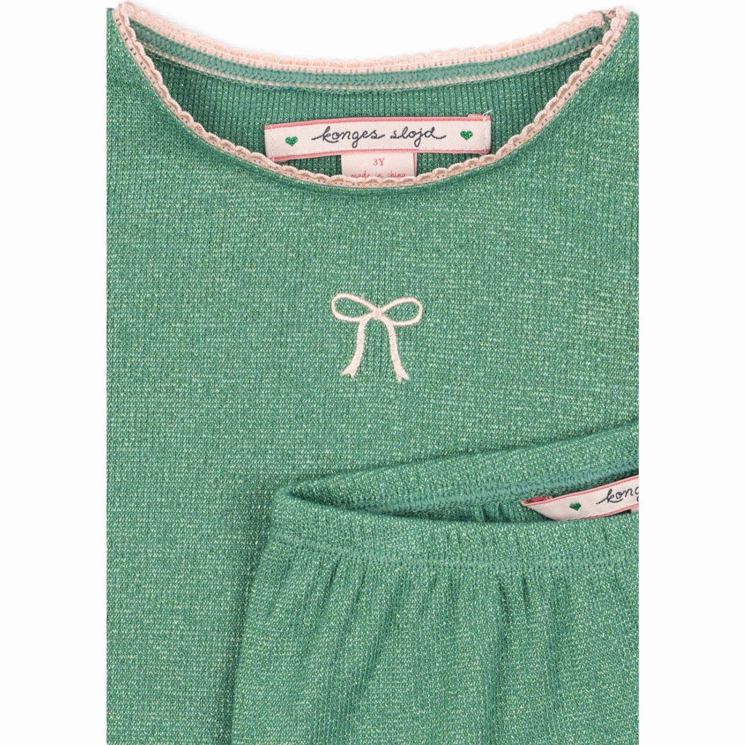 Konges Sl?jd Bottle Green Roli Sets Chic Outfit ComfortFirst