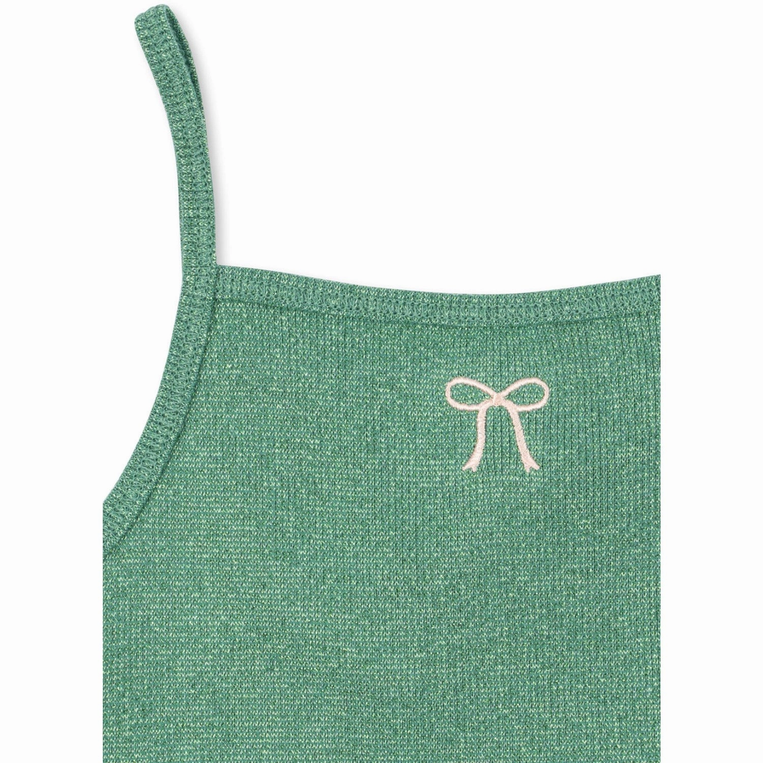 Konges Sl?jd Bottle Green Roli Strap Dress Long Sleeve Chic Spirit