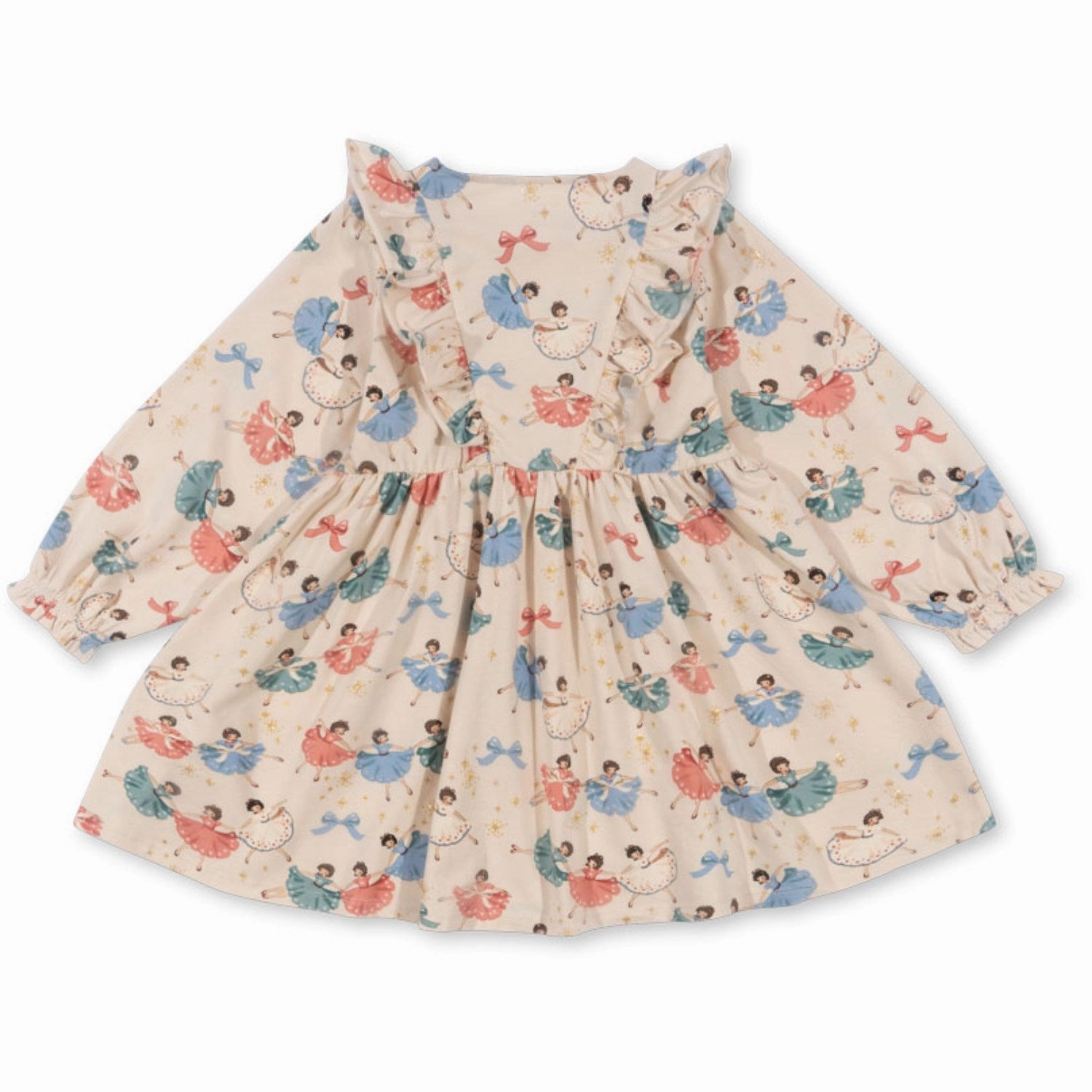 Heritage-Brand Konges Sl?jd Bow Ballerina Basic Frill Dress Gots