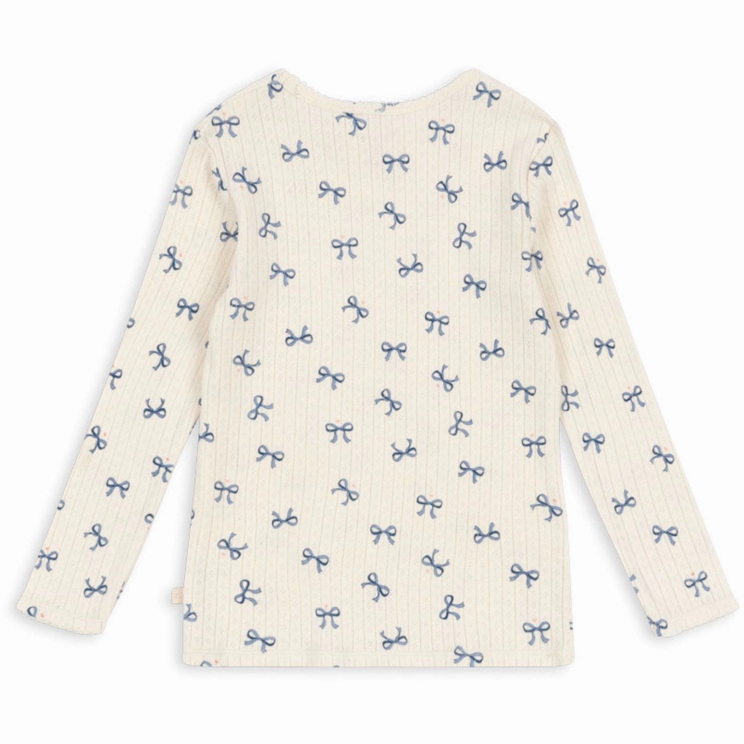 Konges Sl?jd Bow Bleu Minnie Blouse Gots Fast Drying