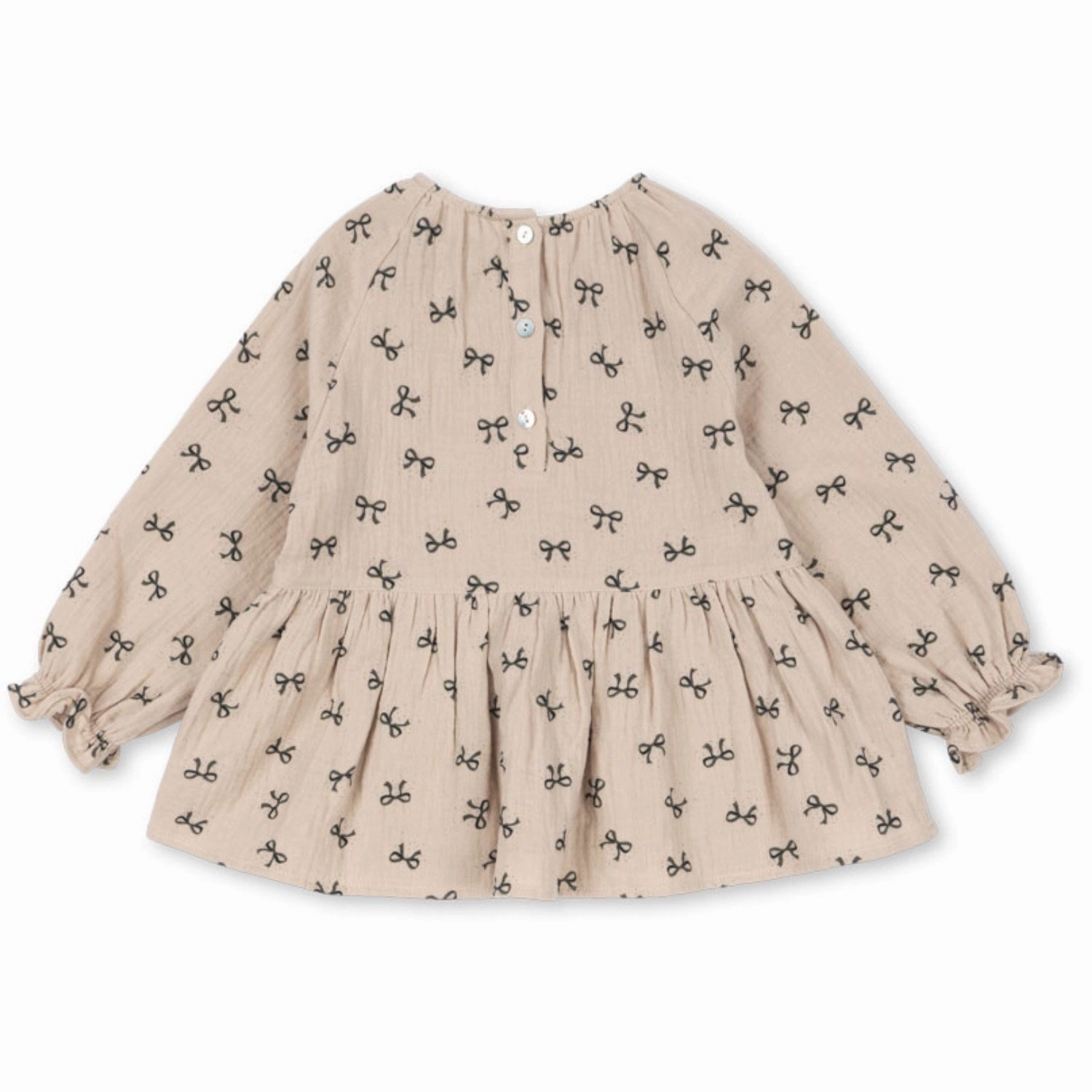 Konges Sl?jd Bow Magnet Coco Blouse GOTS Animal Print Slim Silhouette