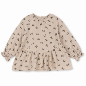 Konges Sl?jd Bow Magnet Coco Blouse GOTS Outdoor Adventure Snag Free Surface