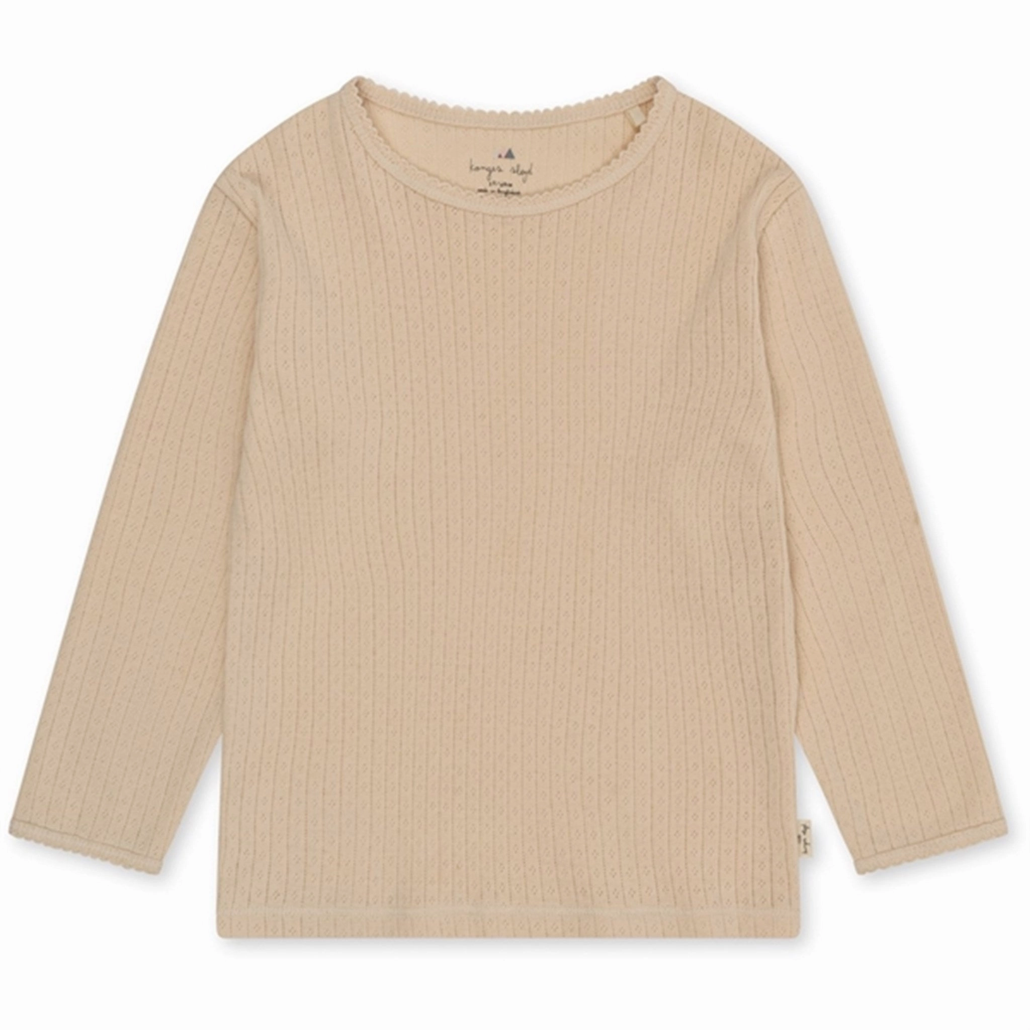 Waffle Weave Konges Sl?jd Brazilian Sand Minnie Blouse