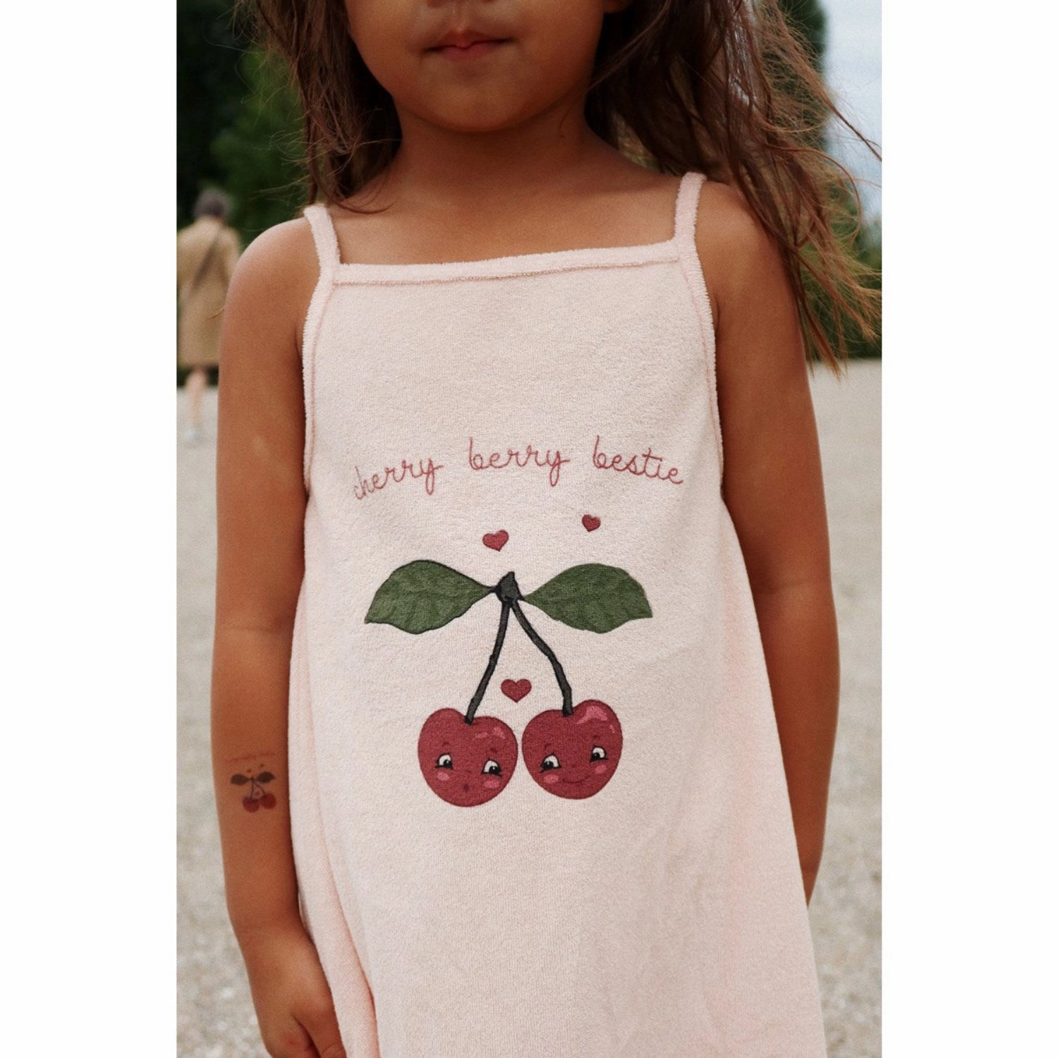 Light Mood Konges Sl?jd Cameo Rose Itty Strap Dress Gots