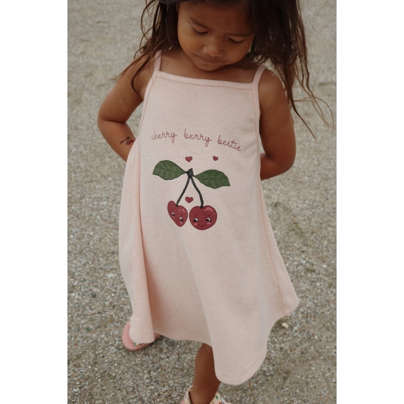 Comfortable Look Konges Sl?jd Cameo Rose Itty Strop Dress