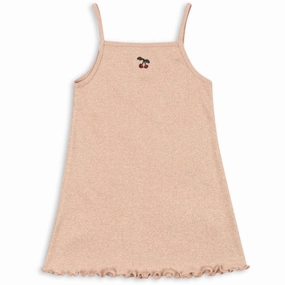 Konges Sl?jd Cameo Rose Roli Strap Dress Puff-Sleeve