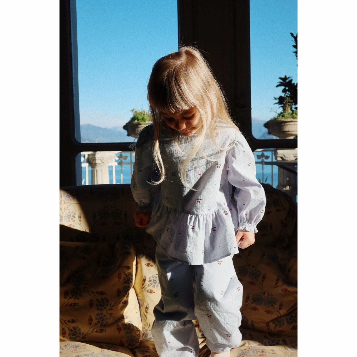 Konges Sl?jd Cherry Blue Coeur Evia Blouse Gots Iconic look