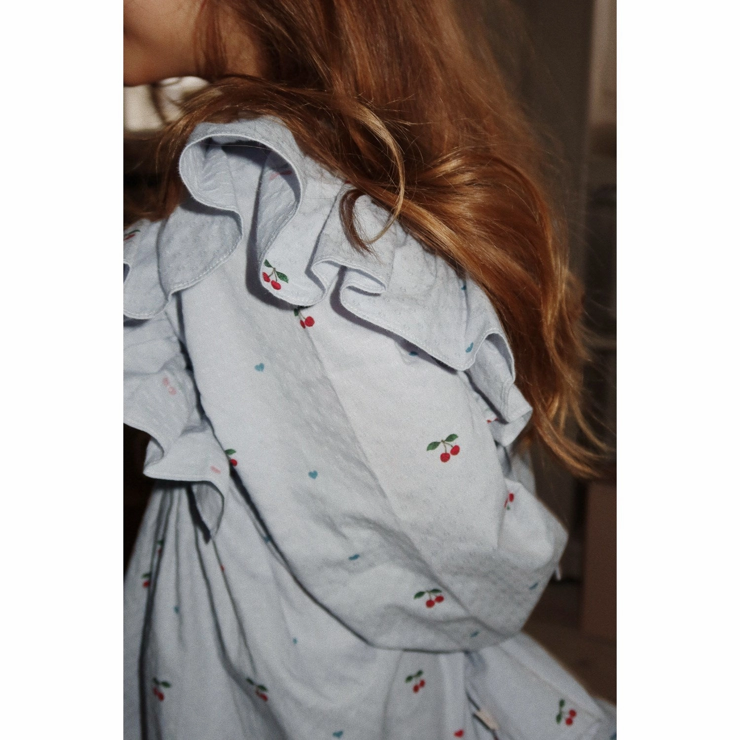 Smart and Stylish Lounge Outfit Konges Sl?jd Cherry Blue Coeur Evia Ls Bow Dress Gots