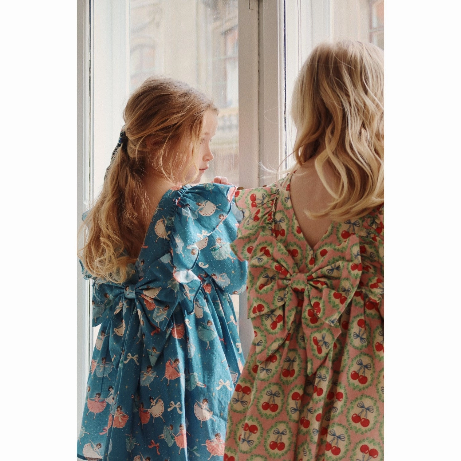 Konges Sl?jd Cherry Bow Evia Ls Bow Dress Gots Summer Soft