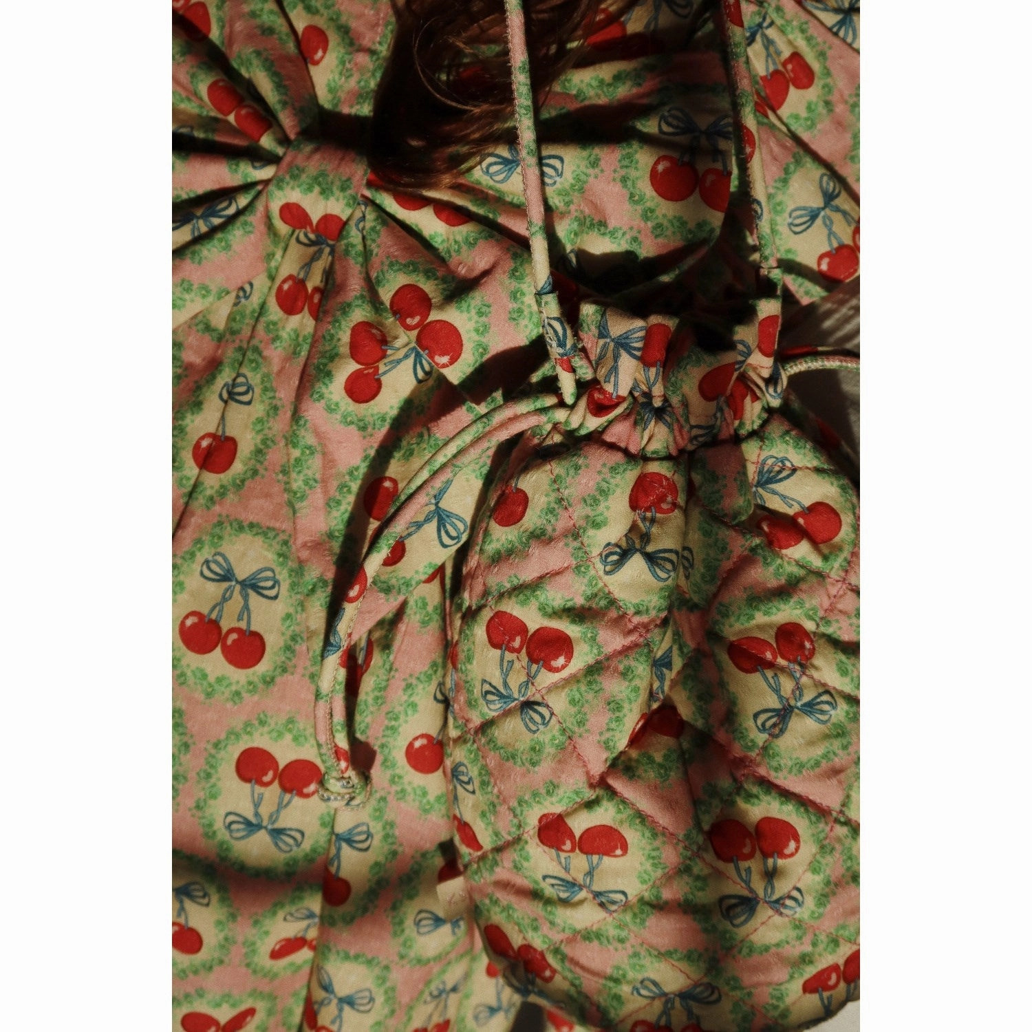 Konges Sl?jd Cherry Bow Evia Ls Bow Dress Gots Soft Contour