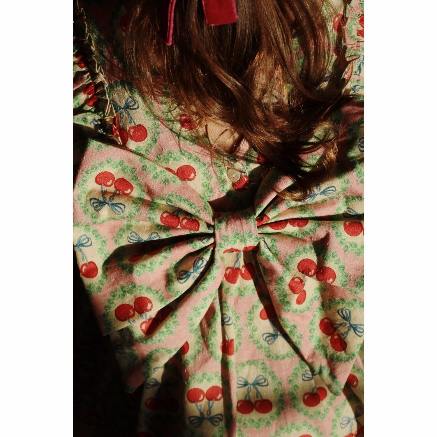 Daily Option Konges Sl?jd Cherry Bow Evia Ls Bow Dress Gots