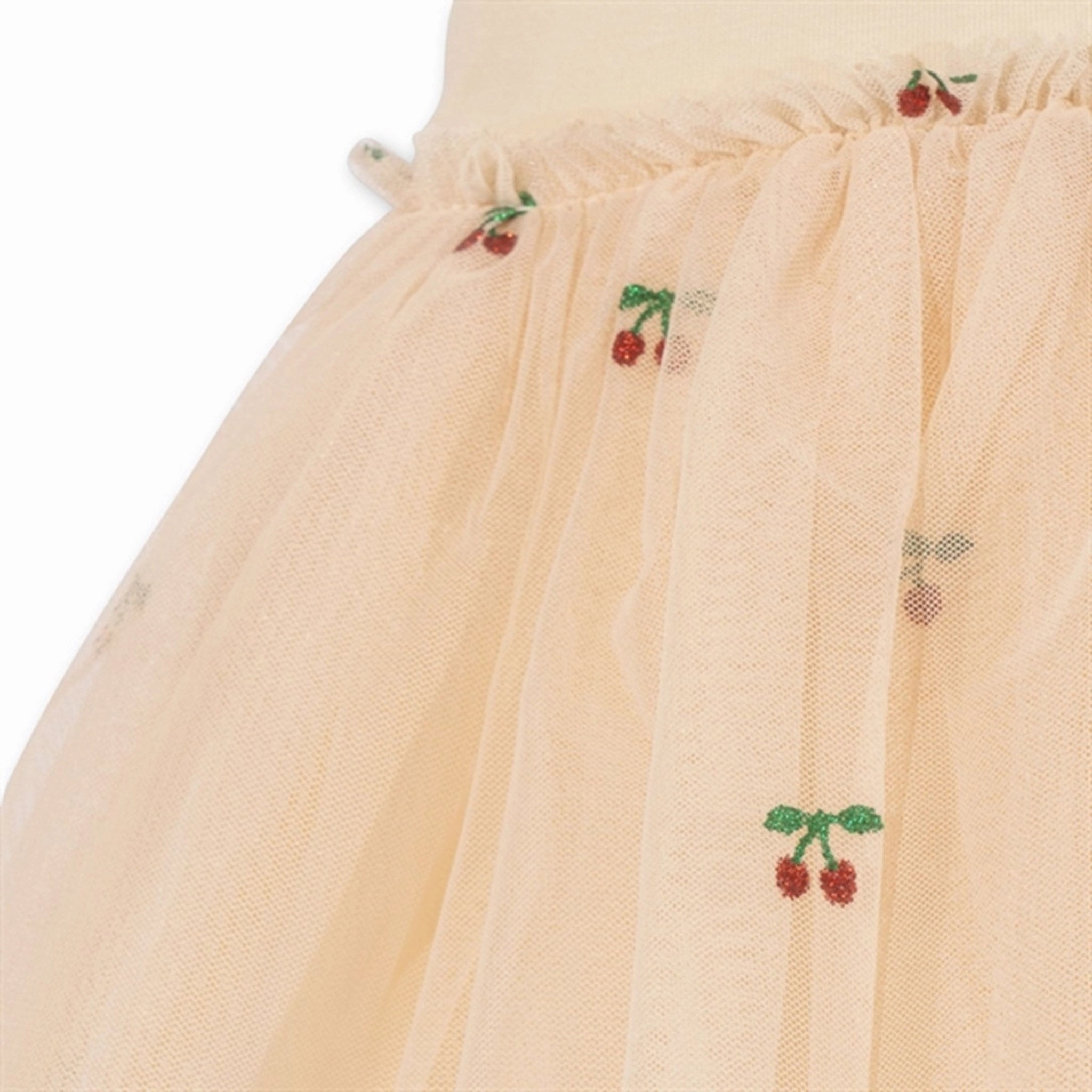 Konges Sl?jd Cherry Glitter Feya Ballerina Strop Dress Satin Fabric Smooth Detail