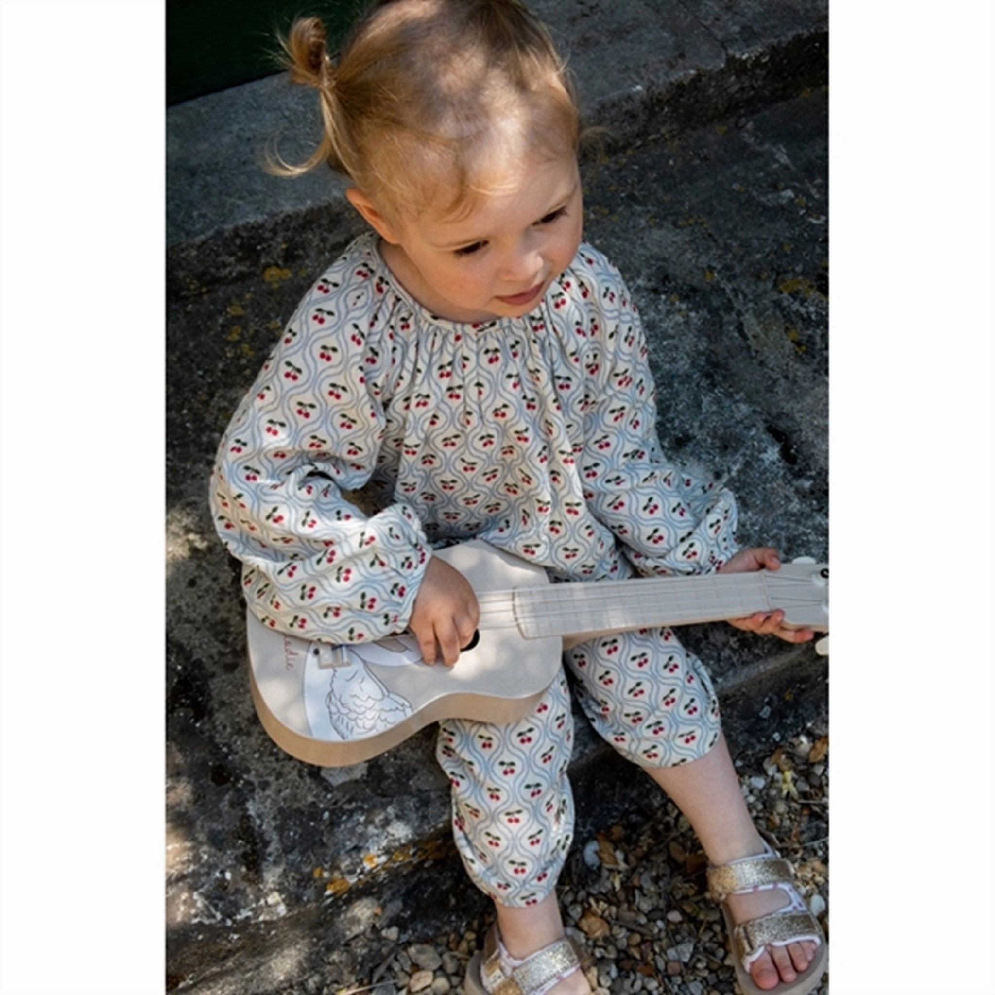 Konges Sl?jd Cherry Motif Coco Blouse Easy Styling Practical Choice