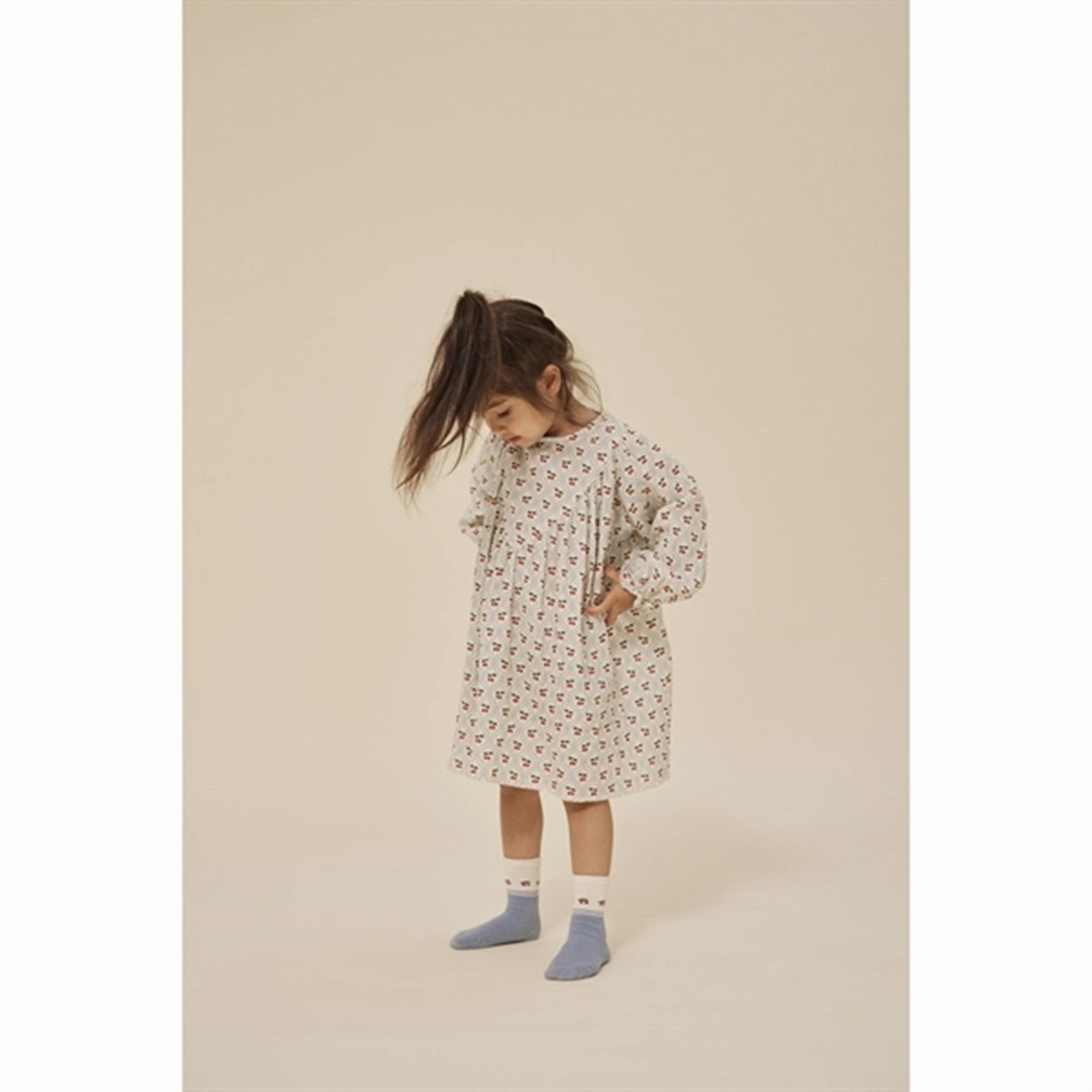 Urban Minimalism Casual Edge Konges Sl?jd Cherry Motif Coco Dress