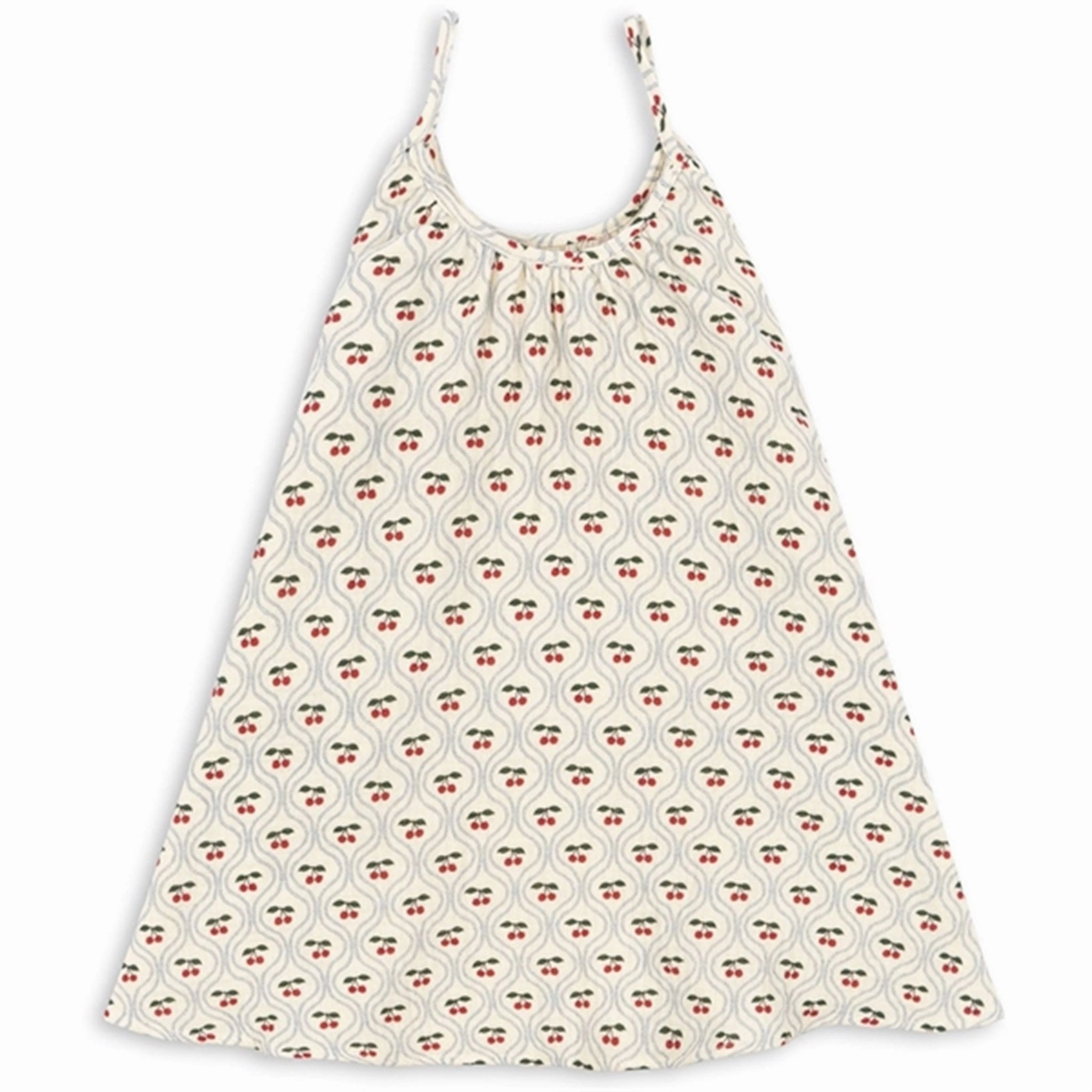 Polished Style Konges Sl?jd Cherry Motif Coco Strap Dress