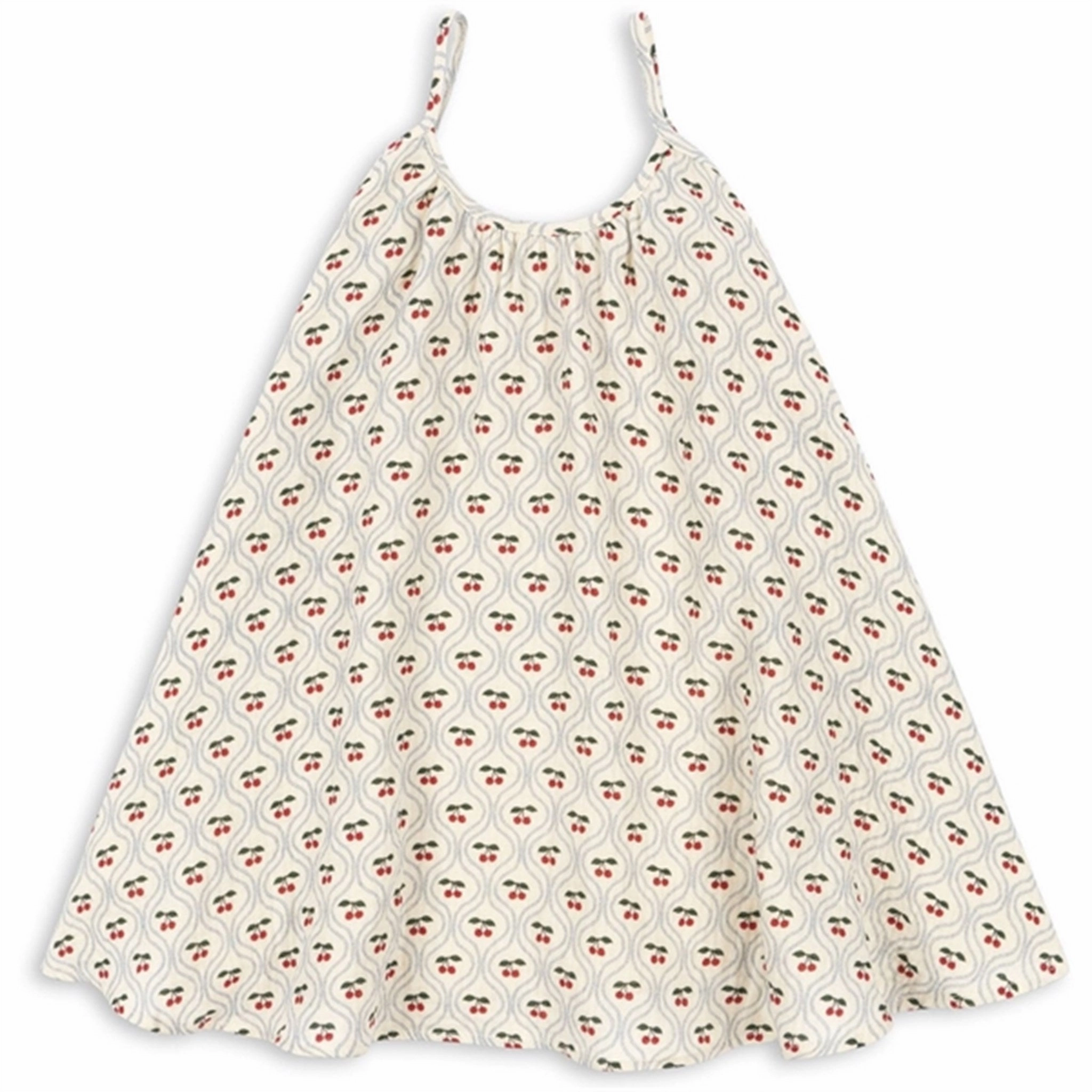 Konges Sl?jd Cherry Motif Coco Strap Dress Sporty Look Night Charm