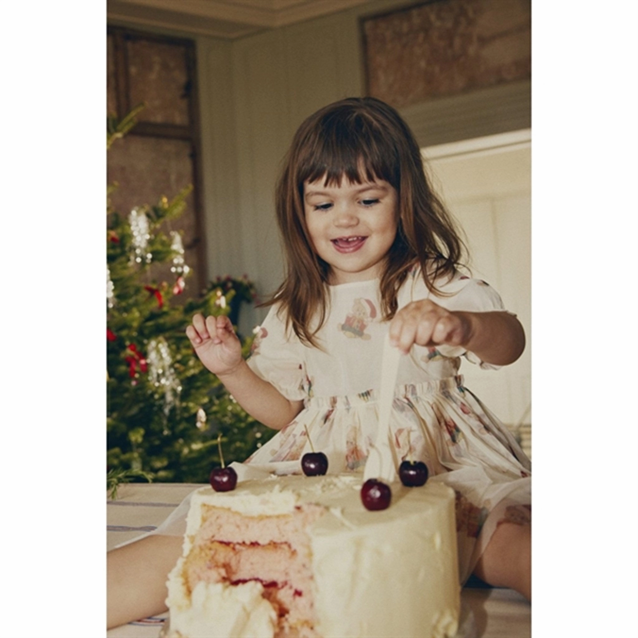 Flattering Fit for All Konges Sl?jd Christmas Teddy Pow Dress