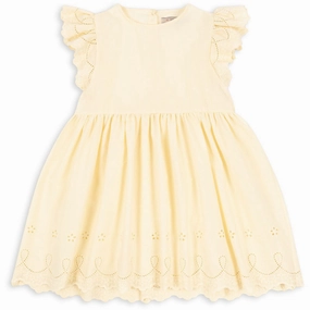 Konges Sl?jd Cloud Cream Posey Dress Pure Fabric