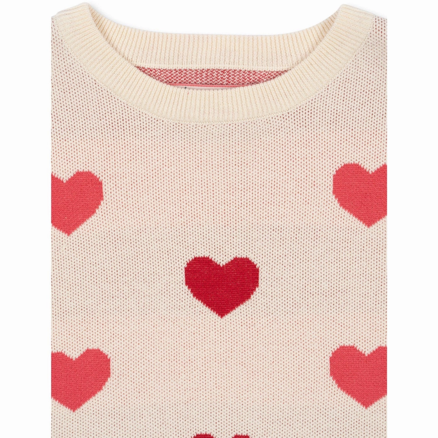 Konges Sl?jd Coeur Color?? Duo Pink Lapis Knit Dress GOTS Back-Zip High-Neck