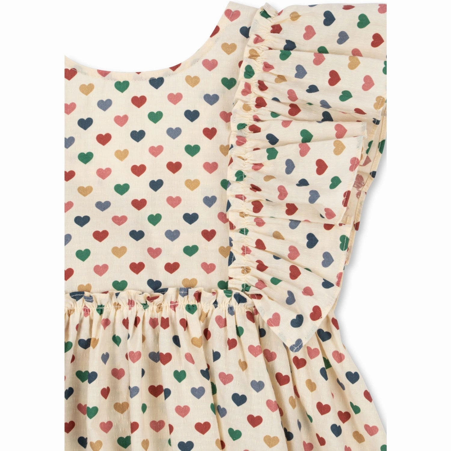 Konges Sl?jd Coeur Color?? Evia Bow Dress Gots Lightweight Fabric Open-back