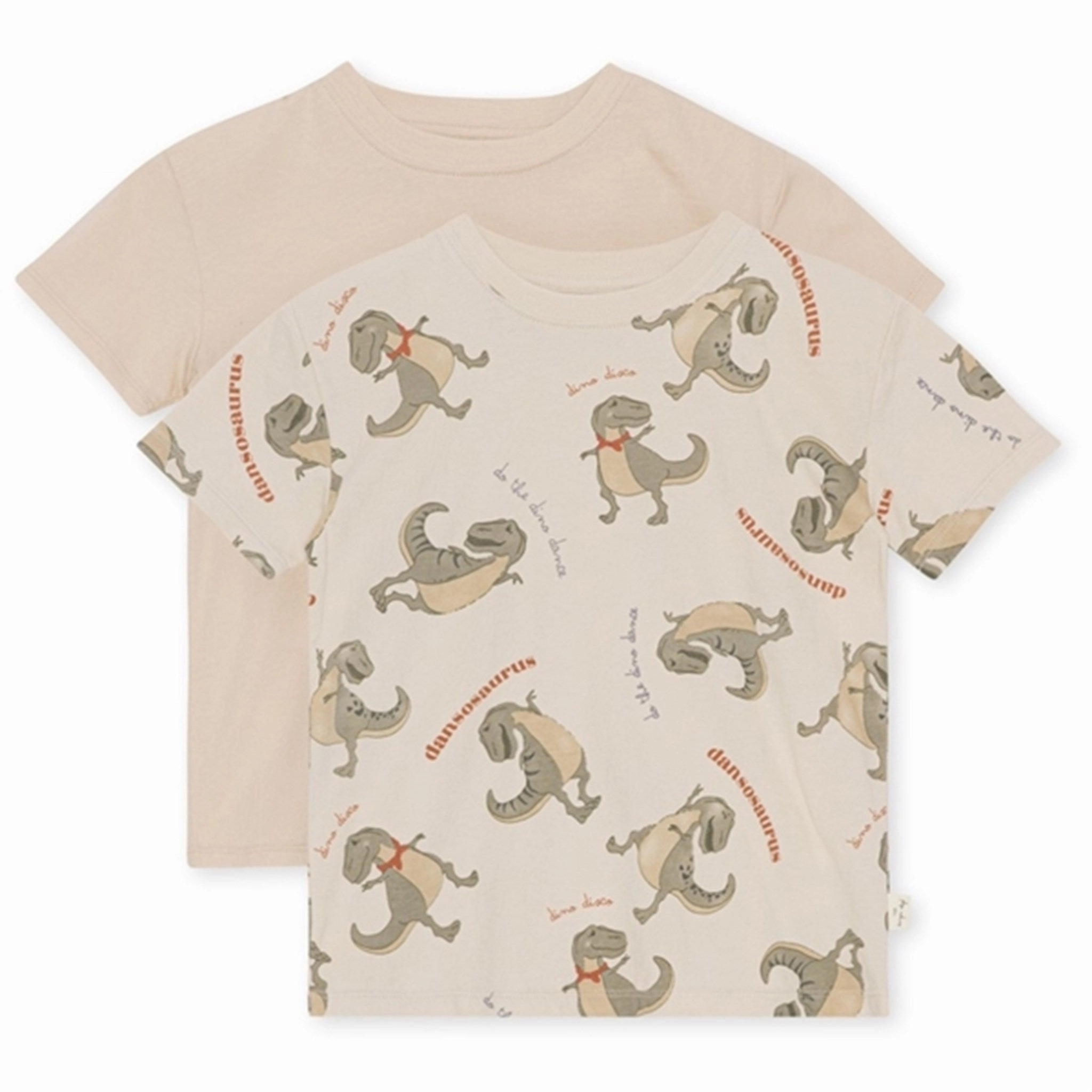 Adaptable Konges Sl?jd Dansosaurus/ French Oak Famo T-shirt 2-pack