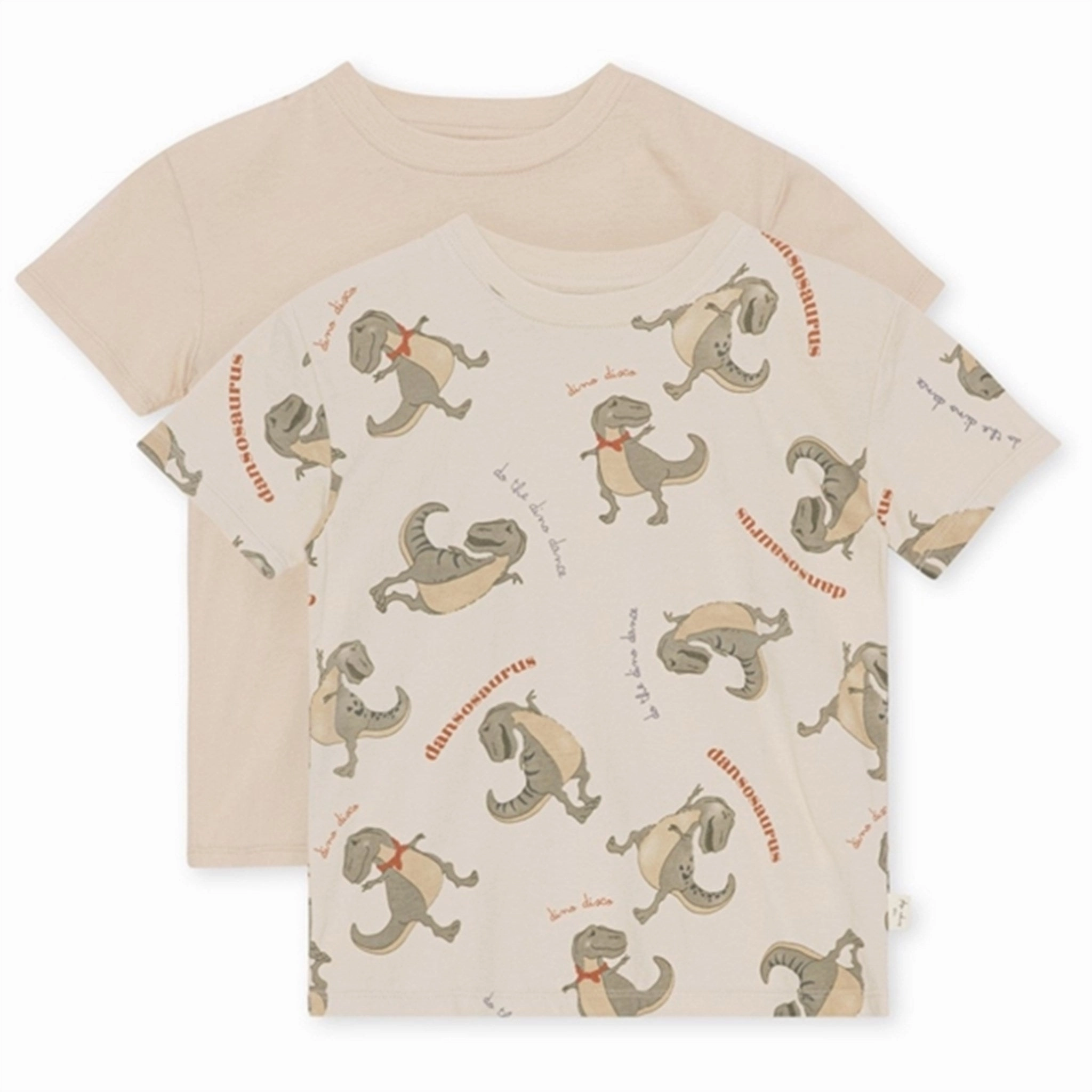 Ergonomic Cut Konges Sl?jd Dansosaurus/ French Oak Famo T-shirt 2-pack