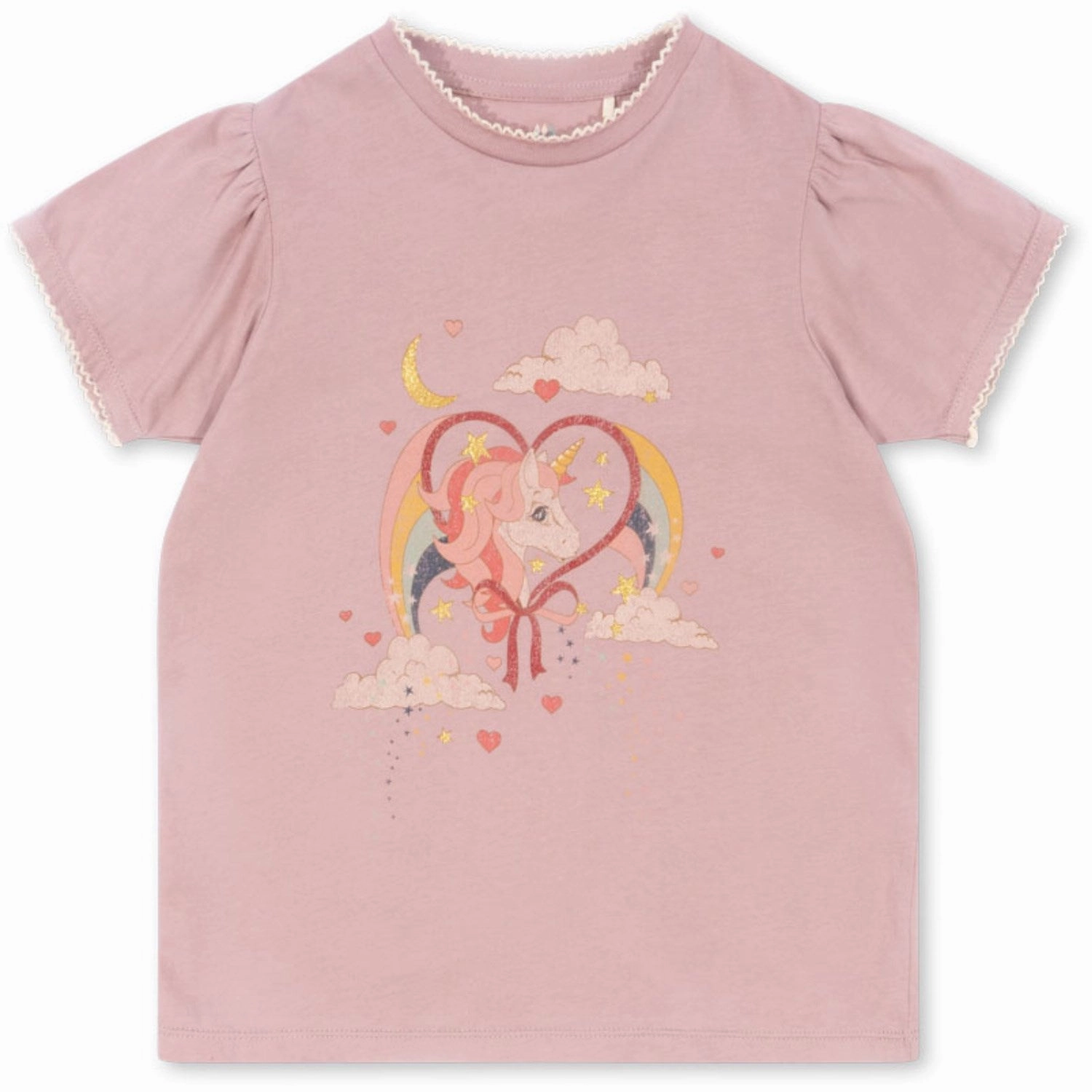 Konges Sl?jd Deauville Mauve Famo Puff Tee Gots Everyday Comfort Easy Wear Option