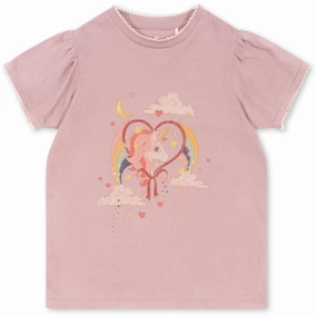 Konges Sl?jd Deauville Mauve Famo Puff Tee Gots Perfect Layering