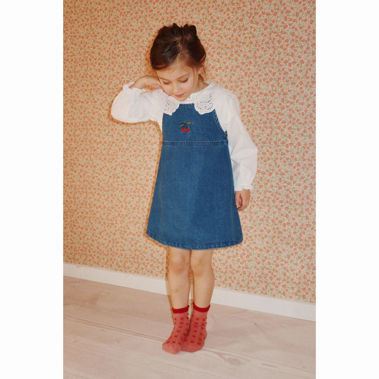 Konges Sl?jd Denim Blue Magot Strap Dress Gots Belt Waist