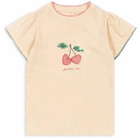 Urban Outfit Konges Sl?jd Ecru Famo Puff Tee Gots