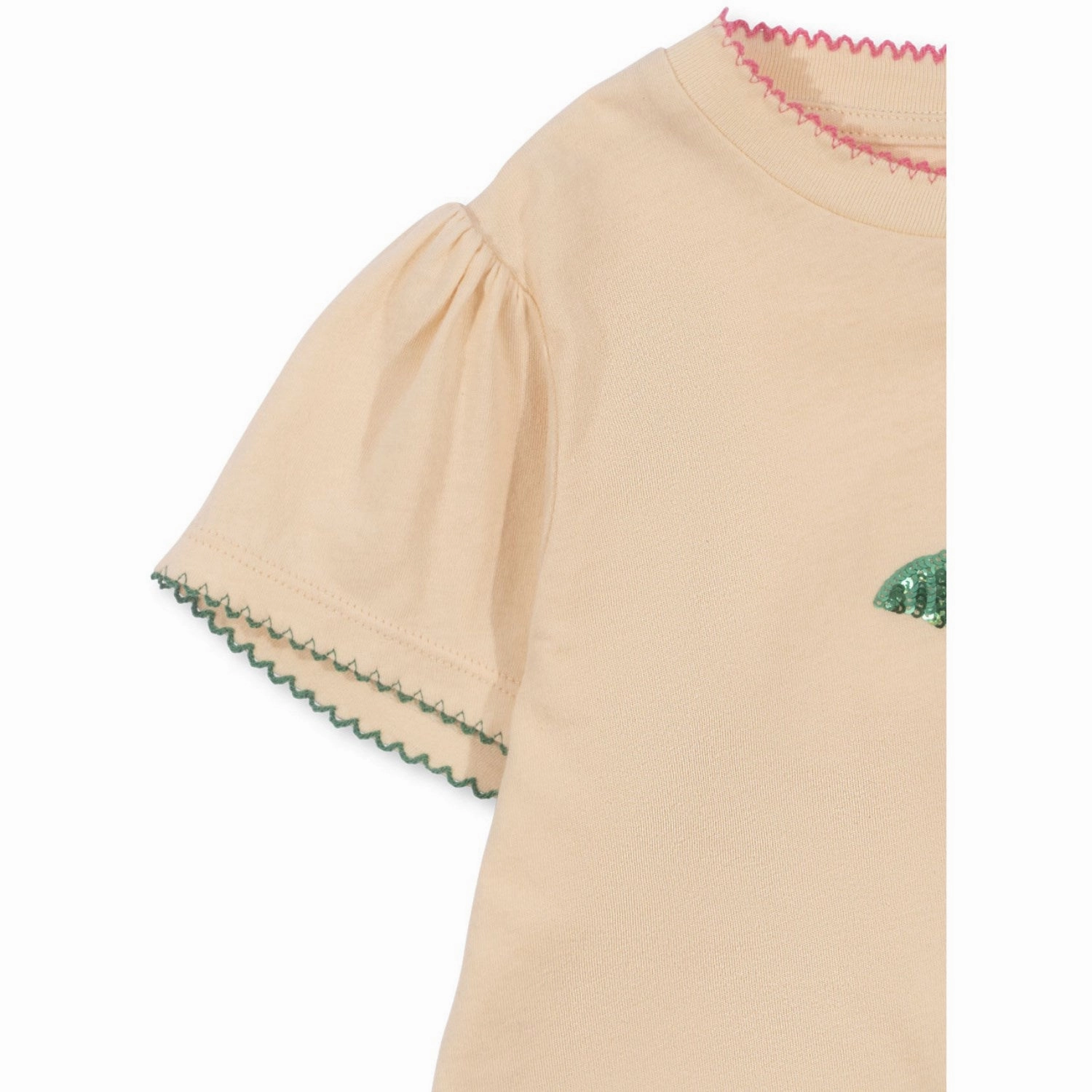 Konges Sl?jd Ecru Famo Puff Tee Gots Bold Style SeamFreeShoulders