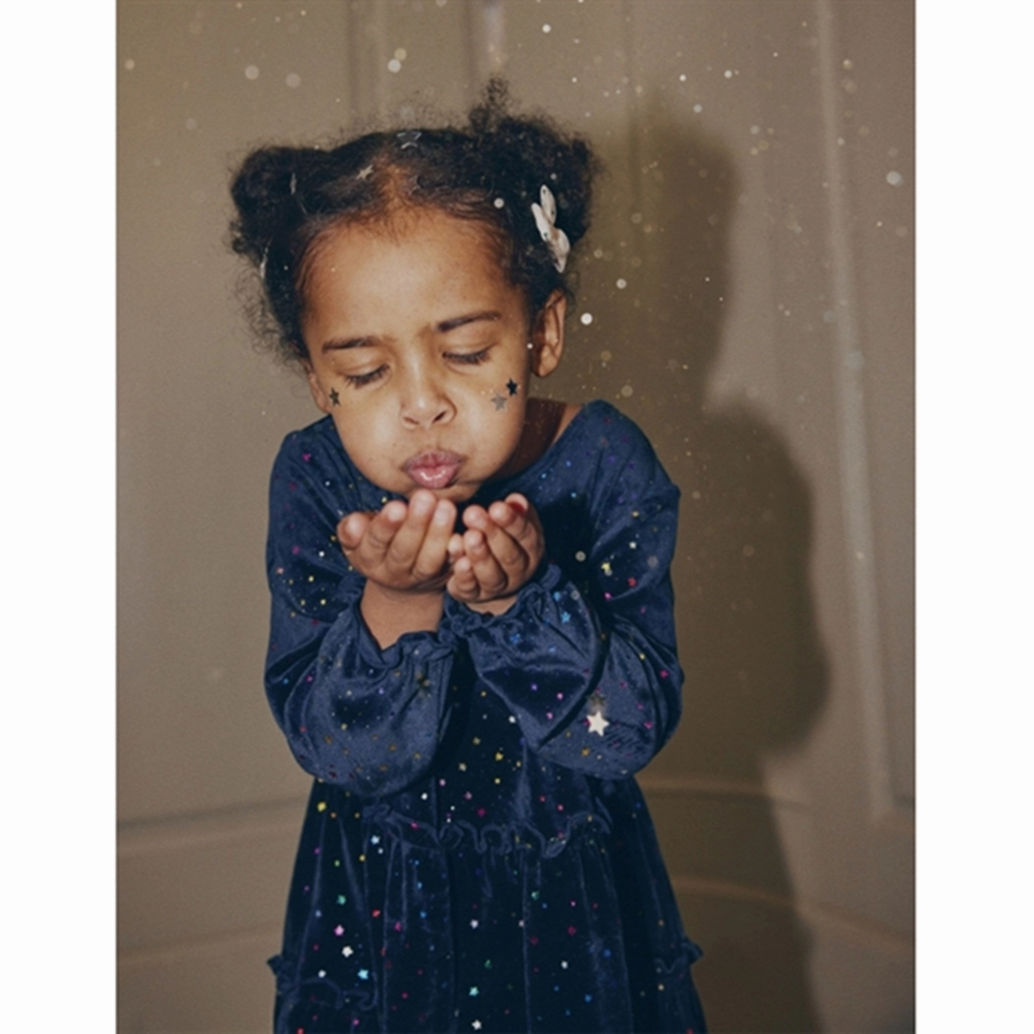 Konges Sl?jd Etoile Multi Sparkle Jingle Glitter Dress Special-Edition Minimalist-Style