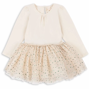 Konges Sl?jd Fairy Etoile Green Fairy Ballerina Dress Contrast-Piping