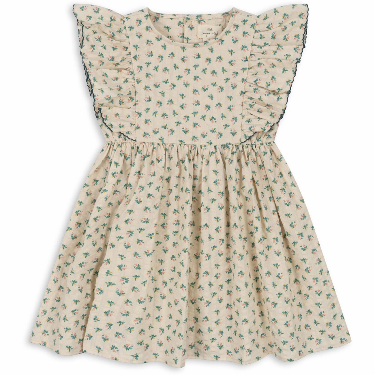 Konges Sl?jd Fleur Color?? Kim Frill Dress Silky Finish Silky Silhouette