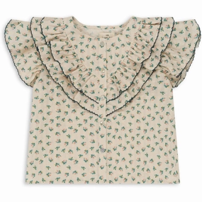 Versatile Layering Piece Youthful Style Konges Sl?jd Fleur Color?? Kim Frill Shirt