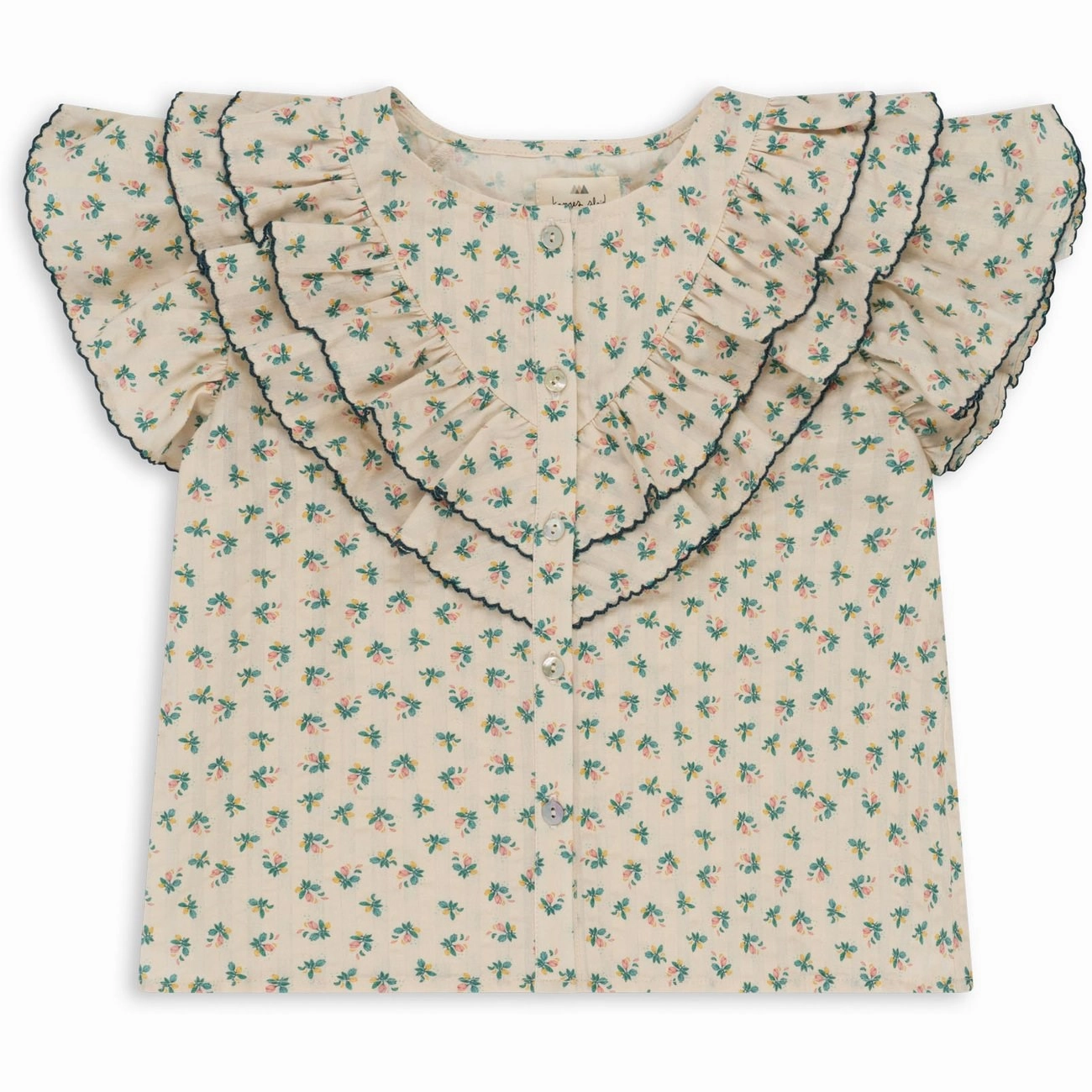 Konges Sl?jd Fleur Color?? Kim Frill Shirt Neutral Colors