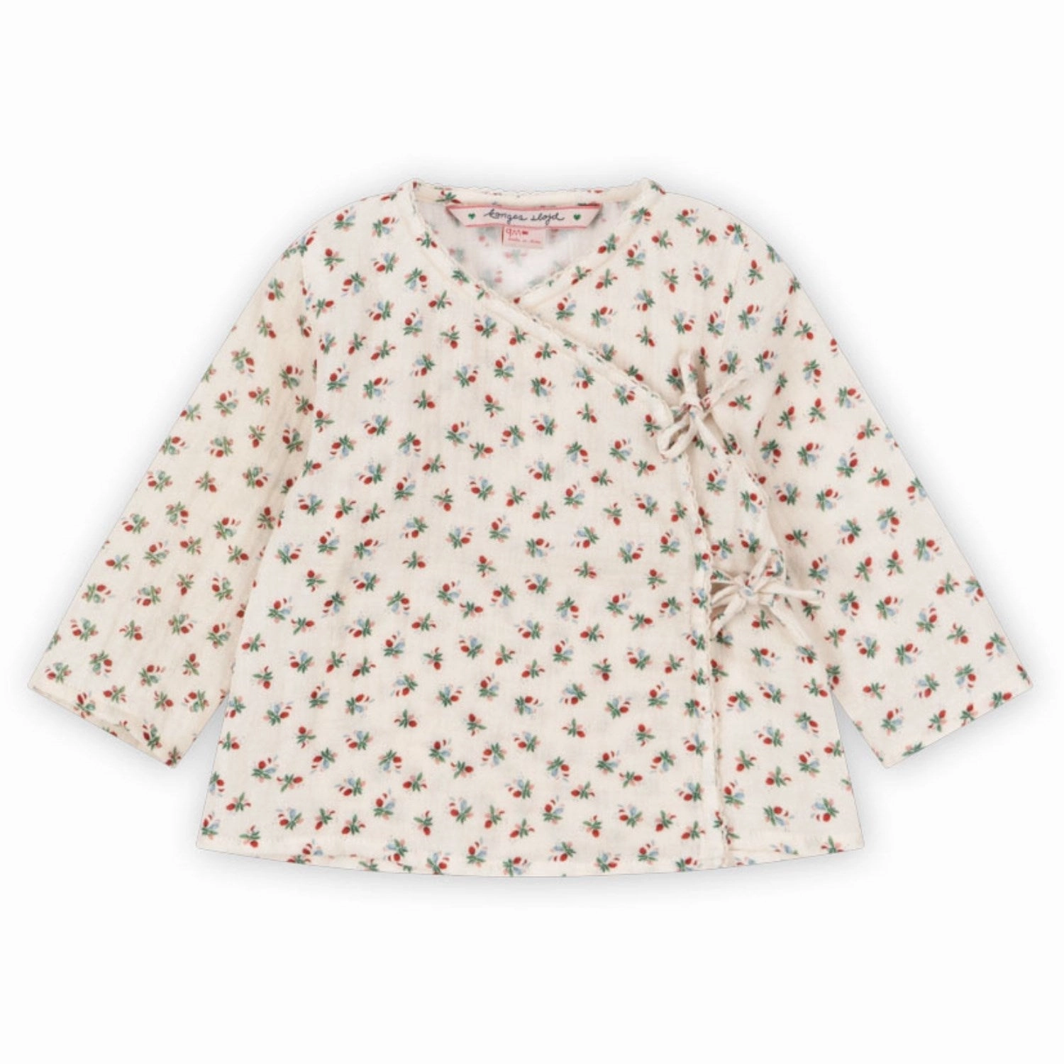 Subtle pattern Flexible Mobility Konges Sl?jd Fleur Tricolore Coco Blouse Gots