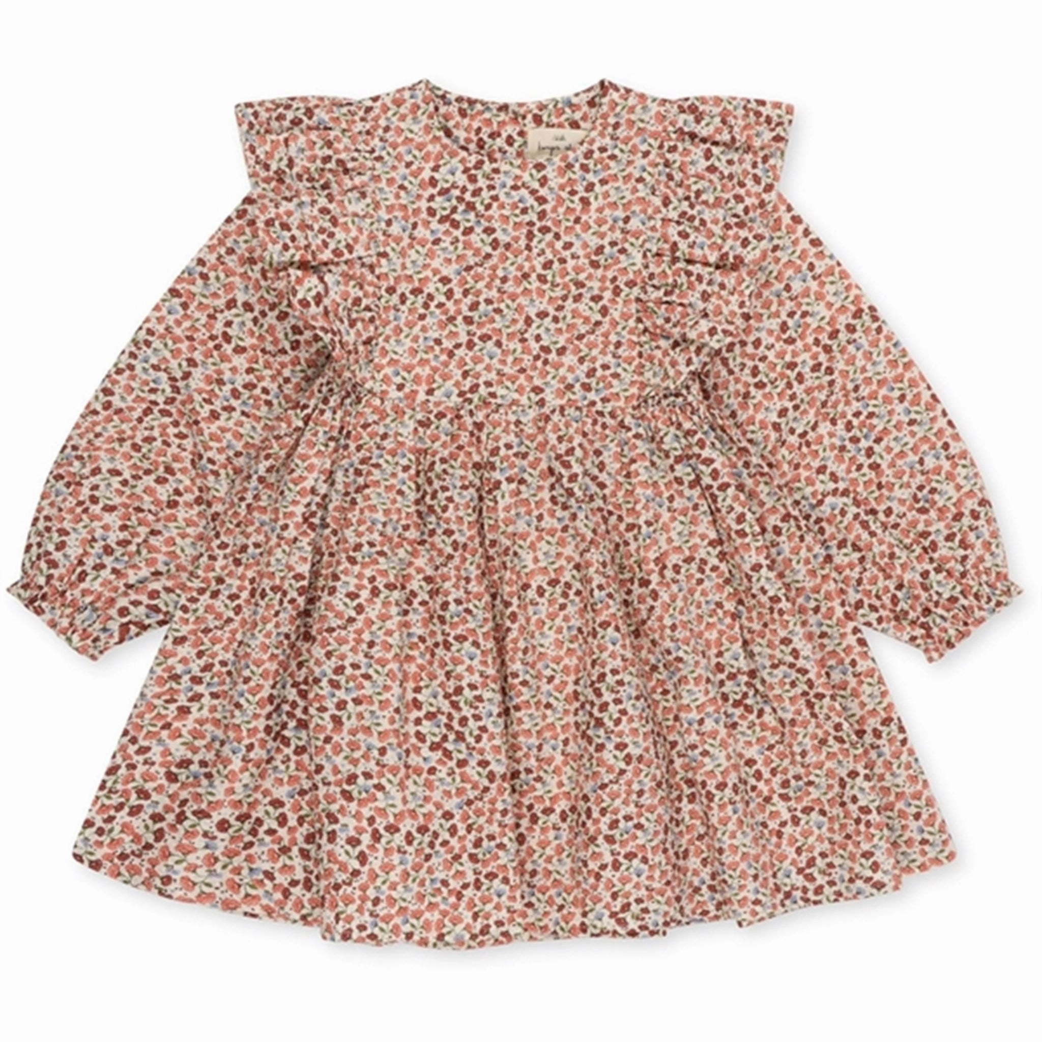 Konges Sl?jd Flor De Amor Bitsy Dress Satin-Edge Calm Movement