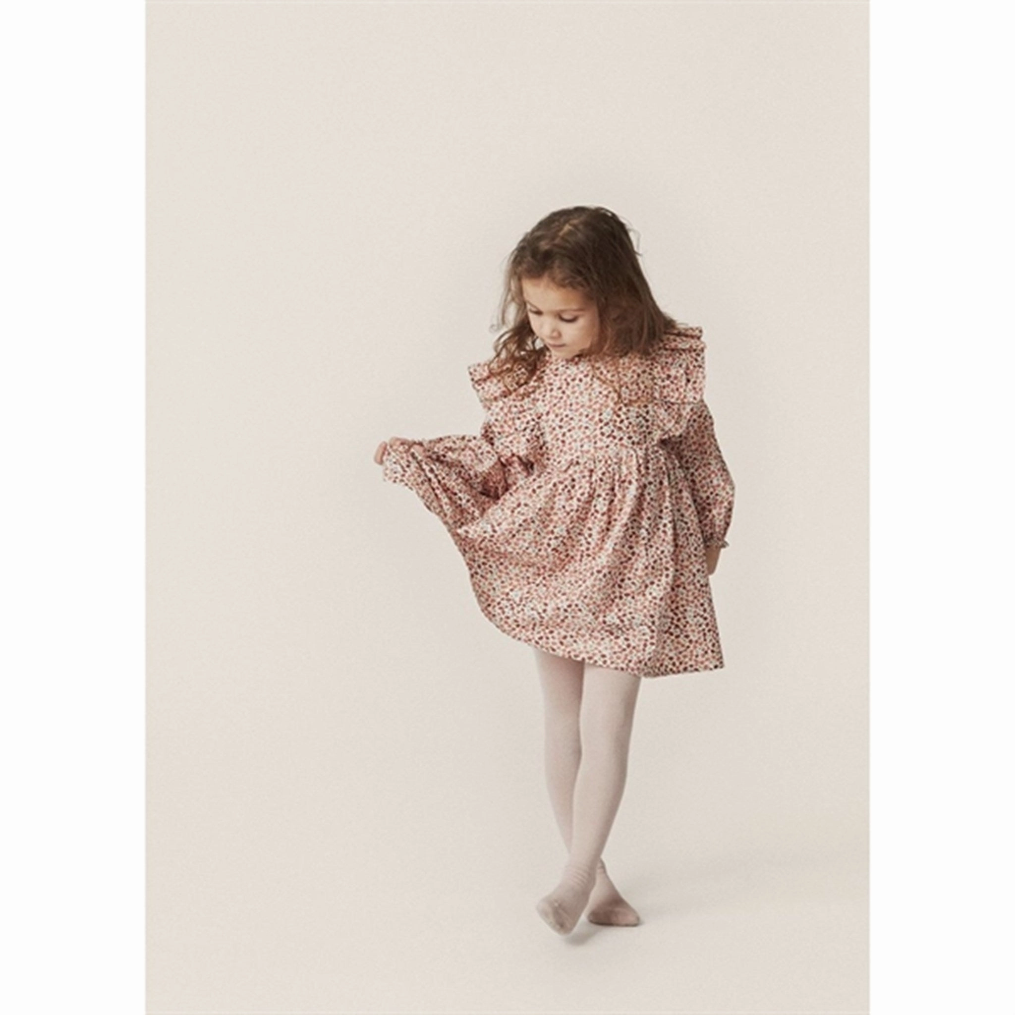 Mesh-Sleeve Konges Sl?jd Flor De Amor Bitsy Dress
