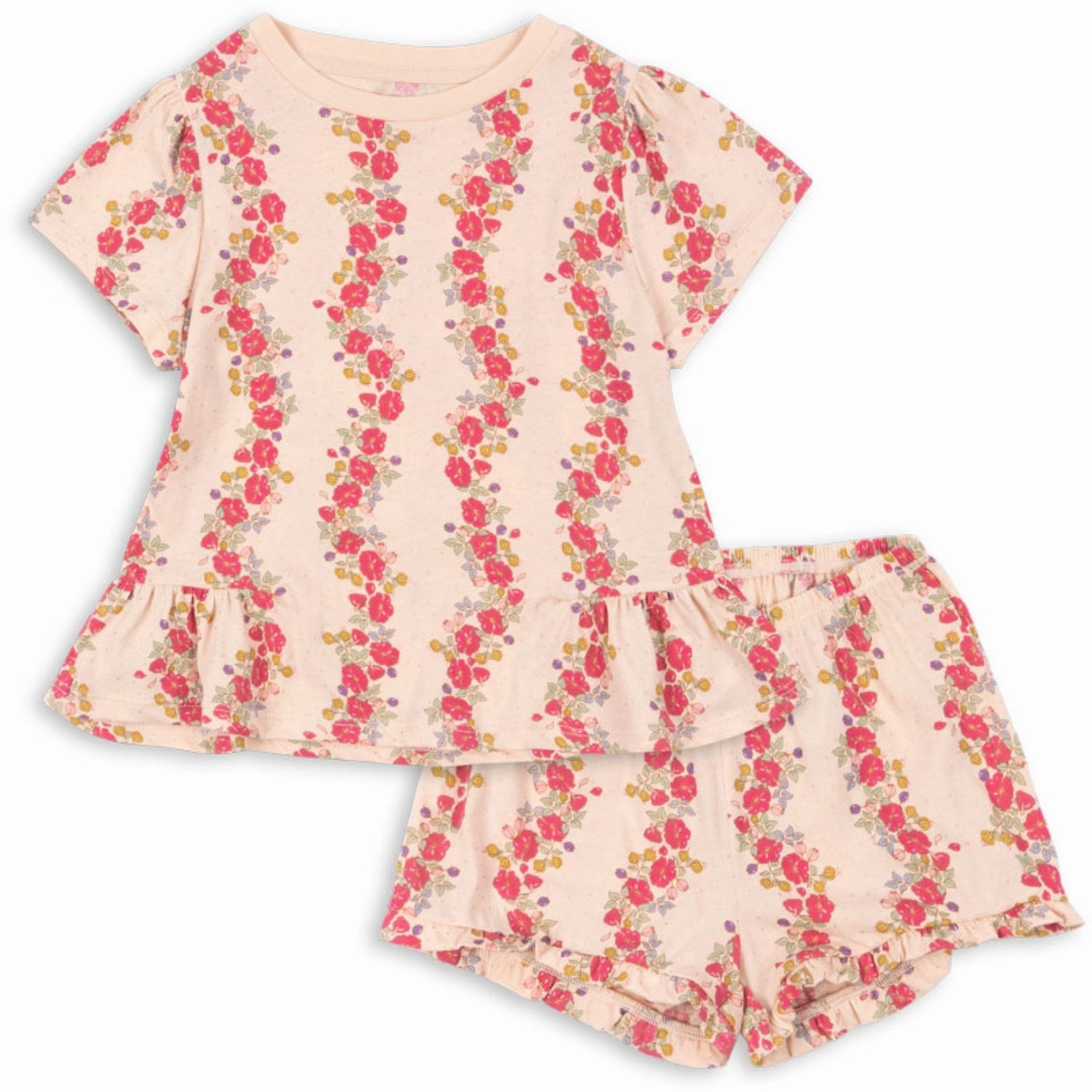 men's clothing Comfortable Layering Konges Sl?jd Floria Pink Famo Frill Set Gots