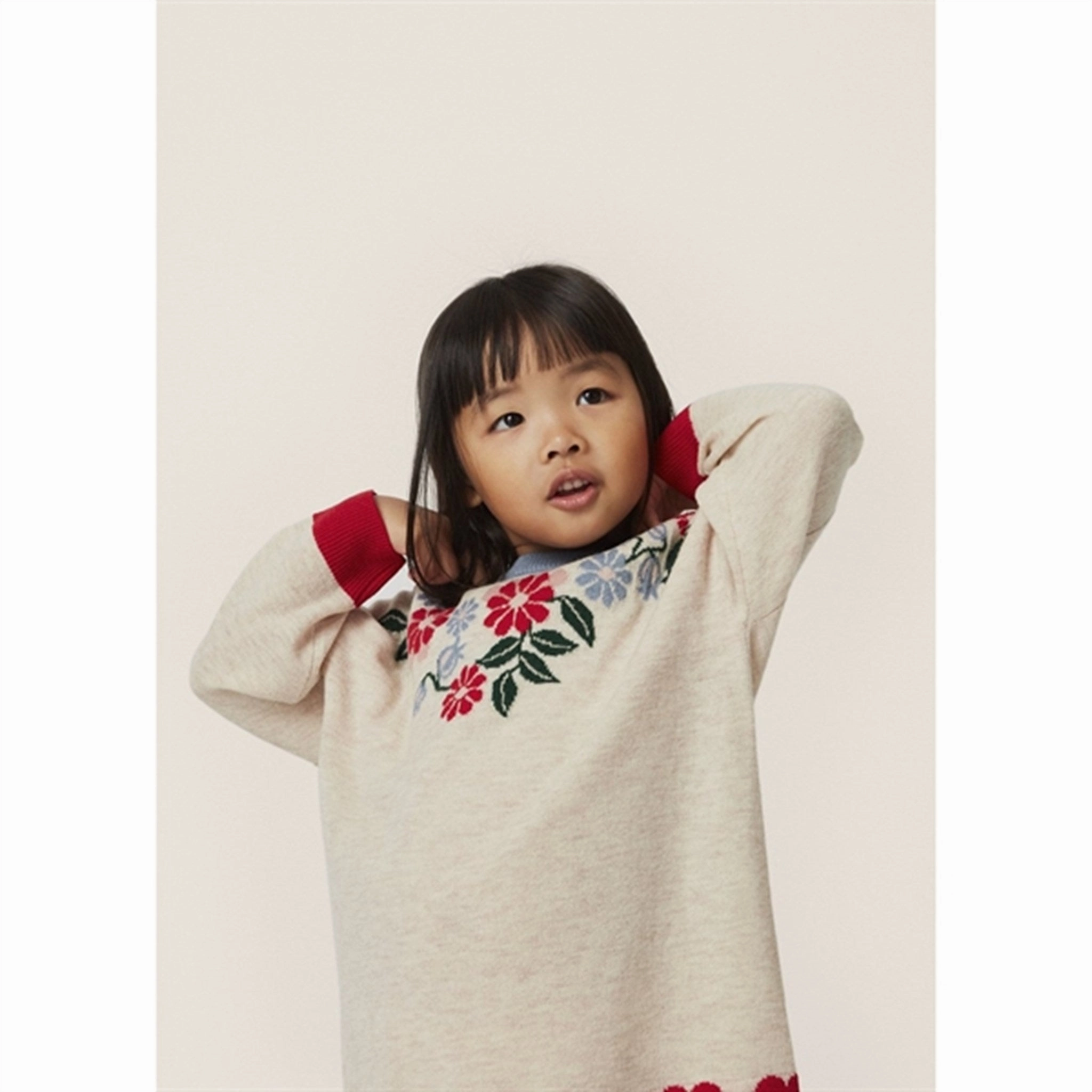 Konges Sl?jd Flower Eli Knit Dress Classic Flow Lightweight-Layer