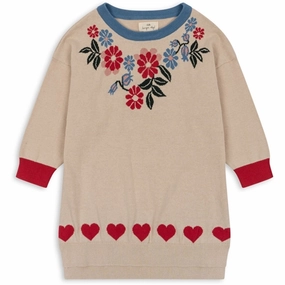 Smart Layering Statement Mood Konges Sl?jd Flower Eli Knit Dress