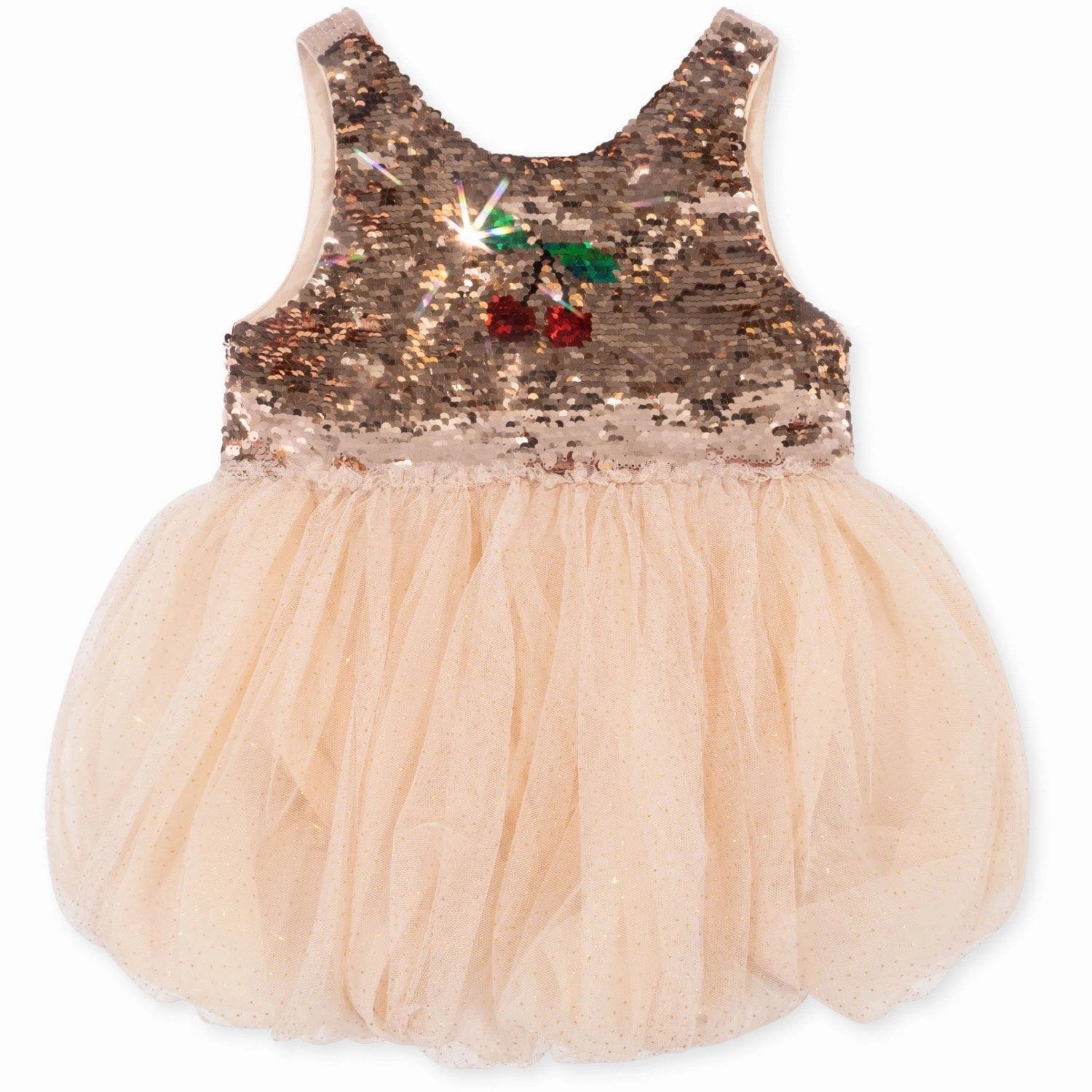 Pleated-Texture Konges Sl?jd Gold Blush Minnu Dress