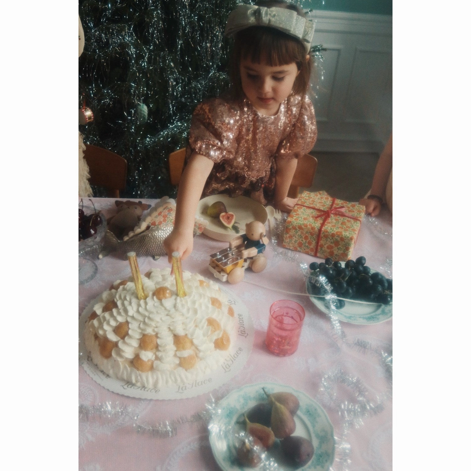 Konges Sl?jd Gold Blush Starla Bow Wow Dress Fashionable Comfort Easy Go